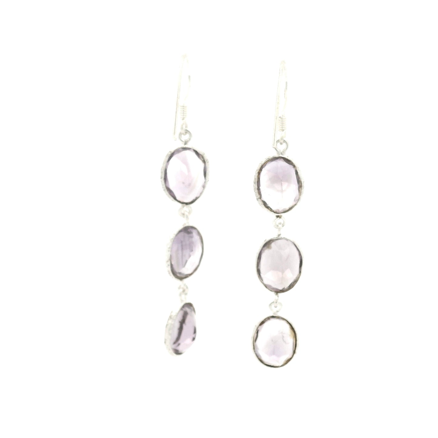 10.05 Ct Amethyst 925 Sterling Silver Earrings