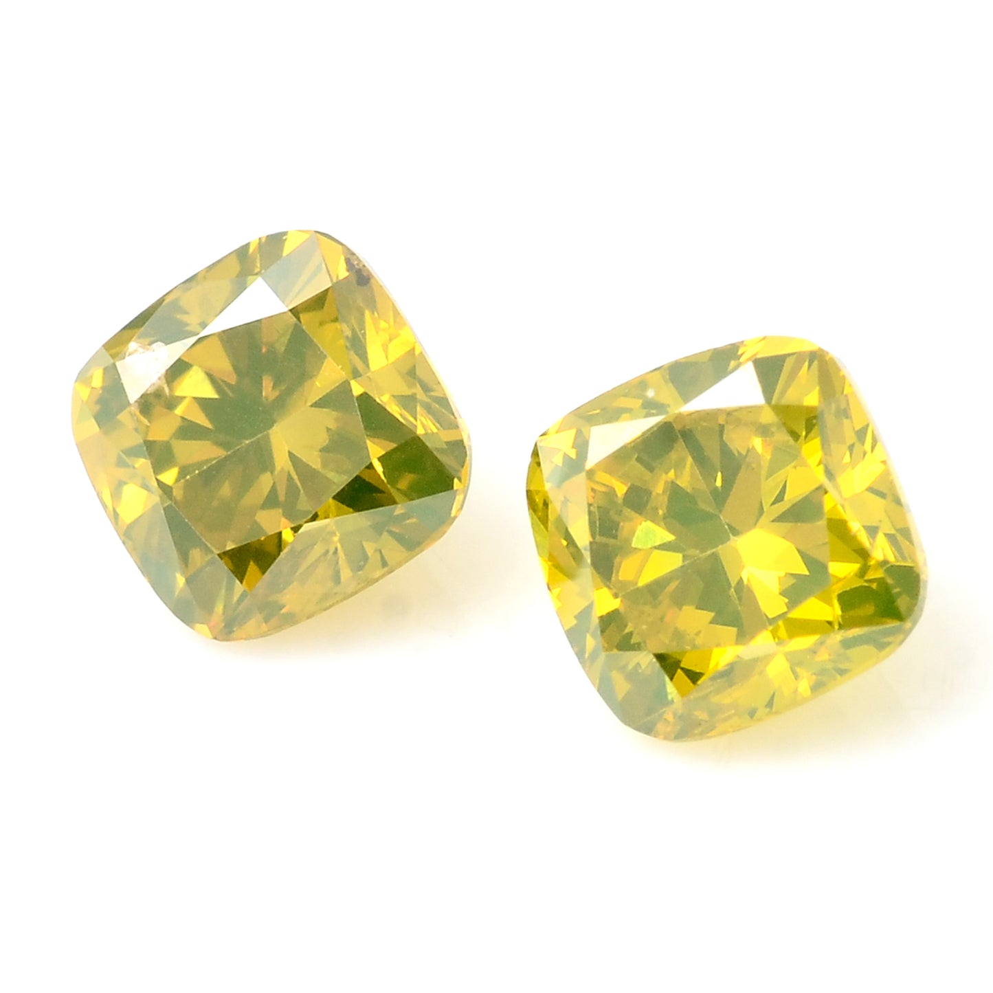 0.82 Carat Yellow Diamond Cushion Loose Gemstone