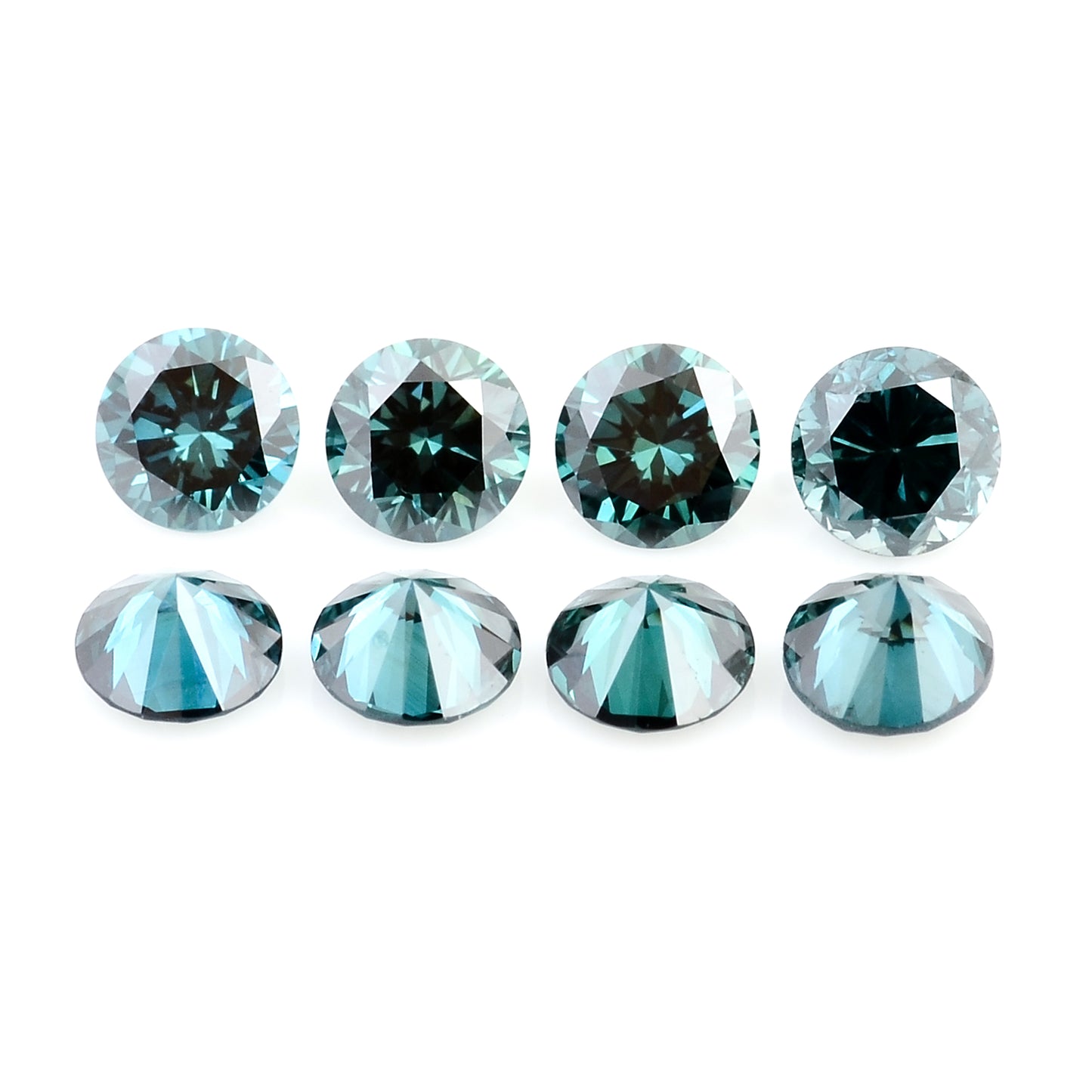 0.72 Blue Diamond Round Loose Gemstone