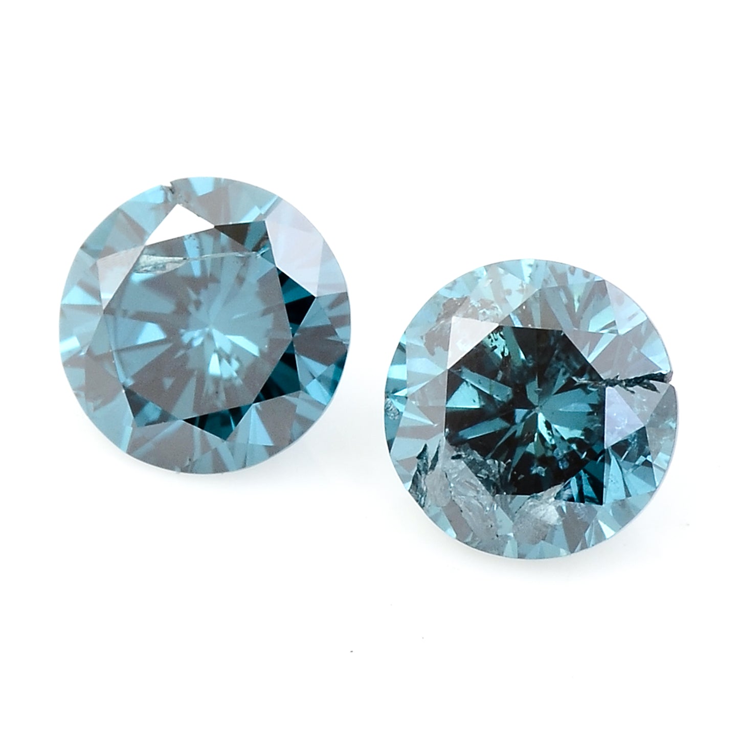 0.52 Blue Diamond Round Loose Gemstone