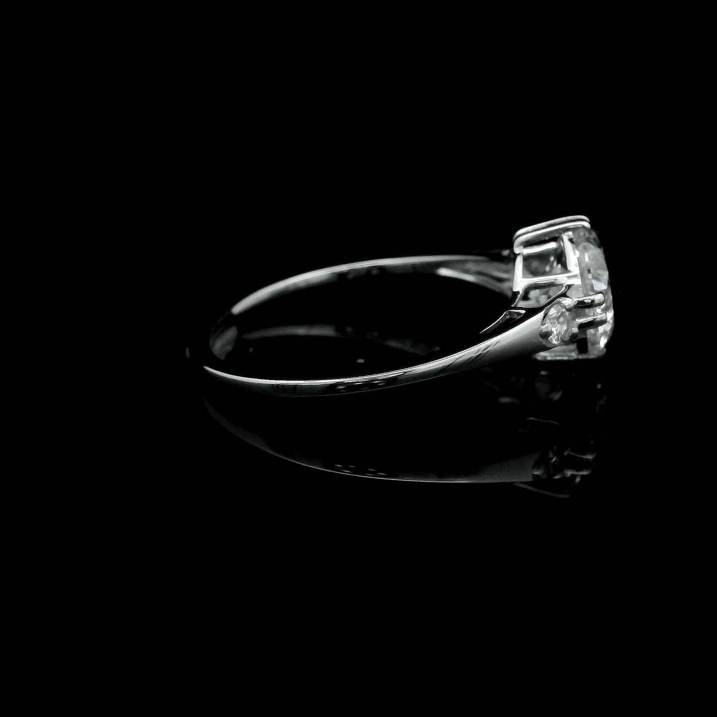 1.56 Ct Round Lab Grown Diamond 14K Gold Ring