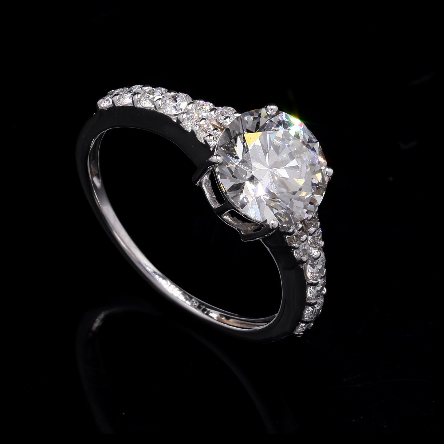 2.39 Carats Lab Grown Diamond 14K Gold Ring