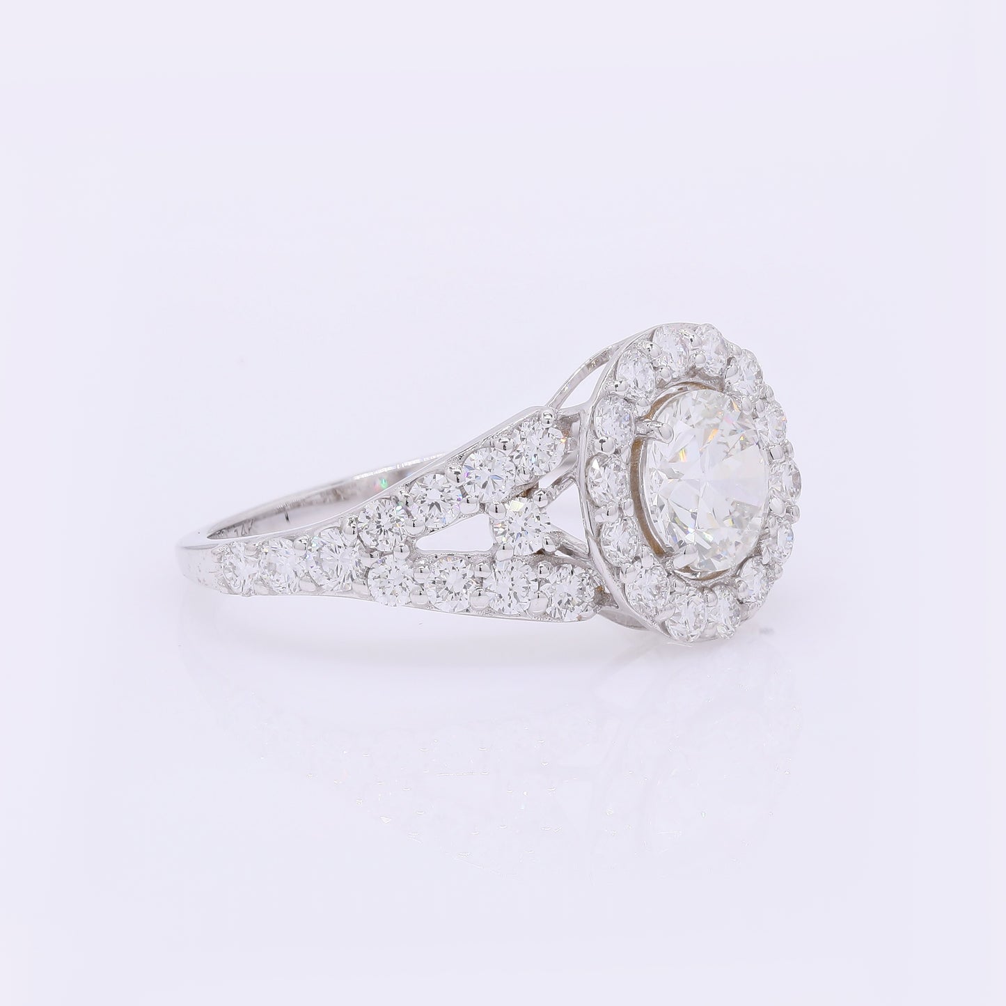 2.13 Carats Lab Grown Diamond 14K Gold Ring