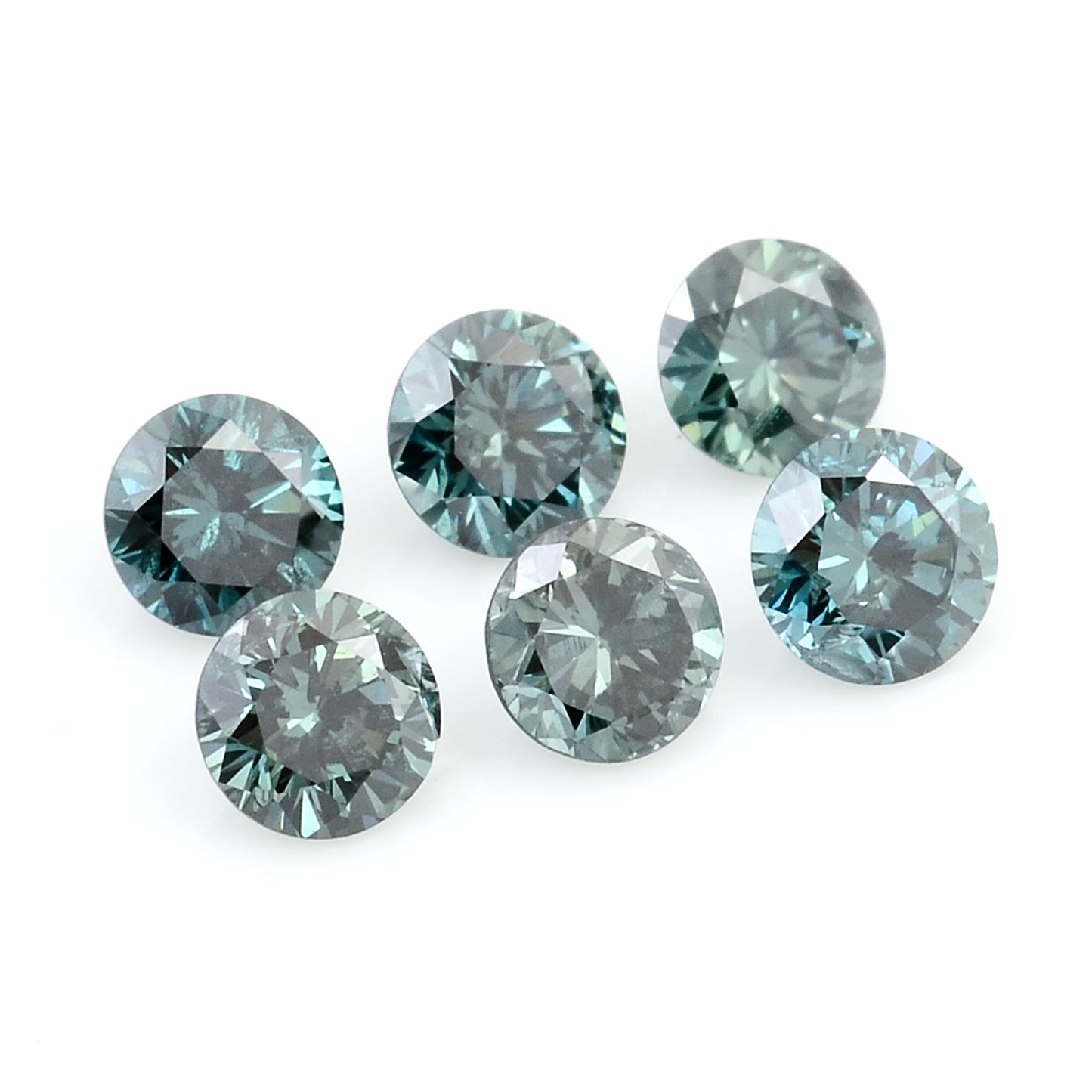 0.53 Blue Diamond Round Loose Gemstone