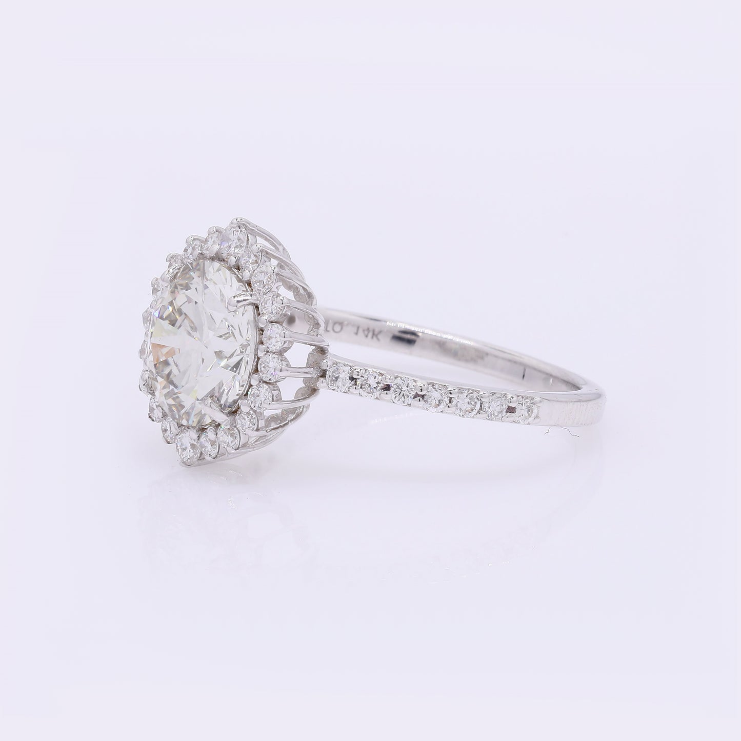 2.48 Carats Lab Grown Diamond 14K Gold Ring