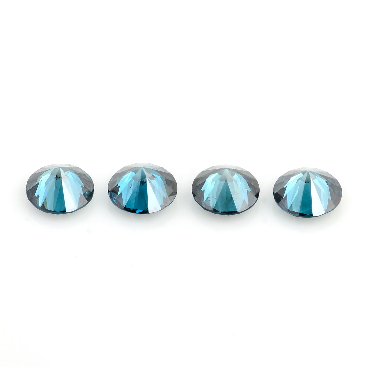 0.76 Blue Diamond Round Loose Gemstone