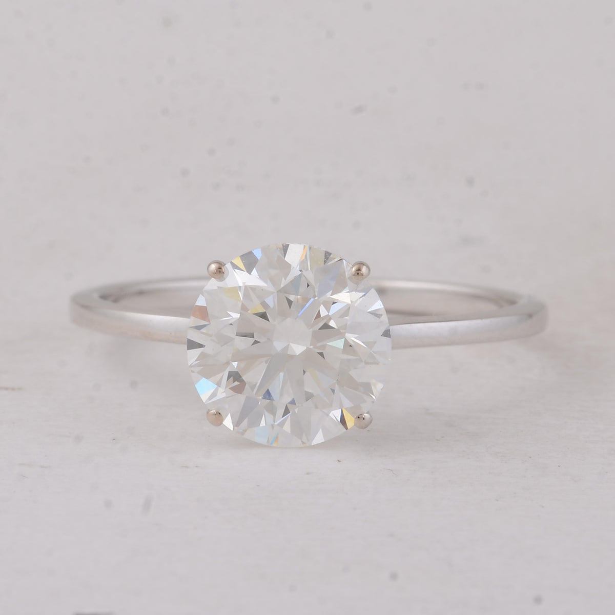 2.03 Carats Lab Grown Diamond 14K Gold Ring