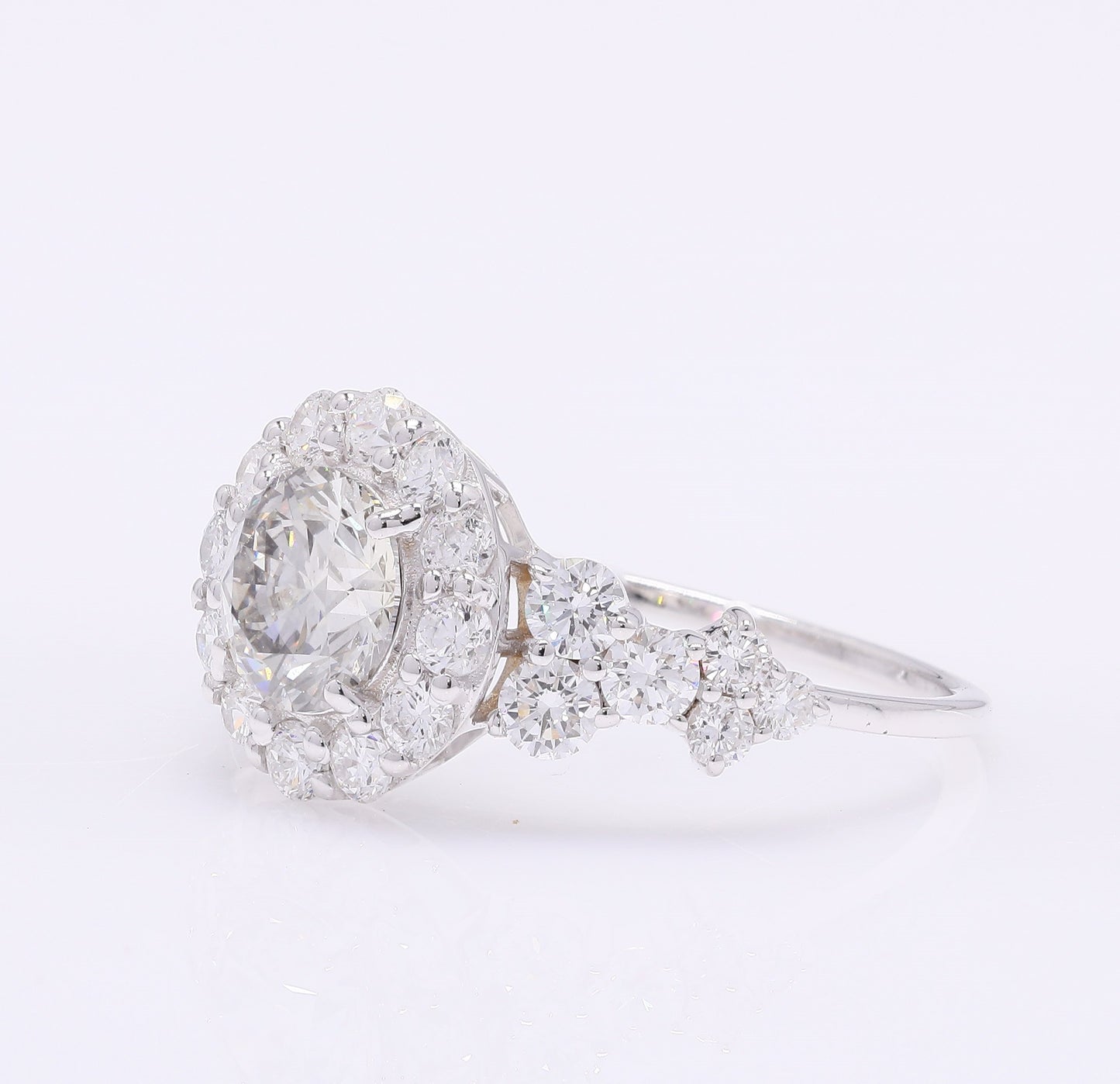 2.12 Carats Lab Grown Diamond 14K Gold Ring