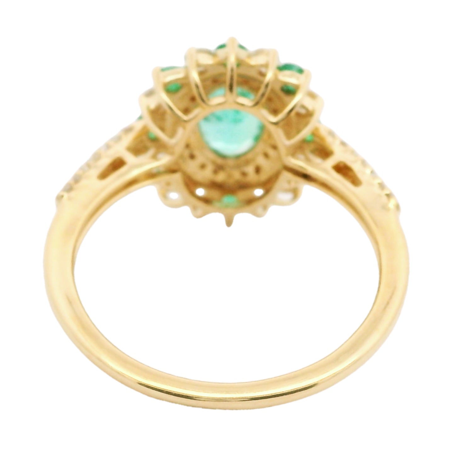 1.22 Ct Oval Emerald 14K Gold Ring