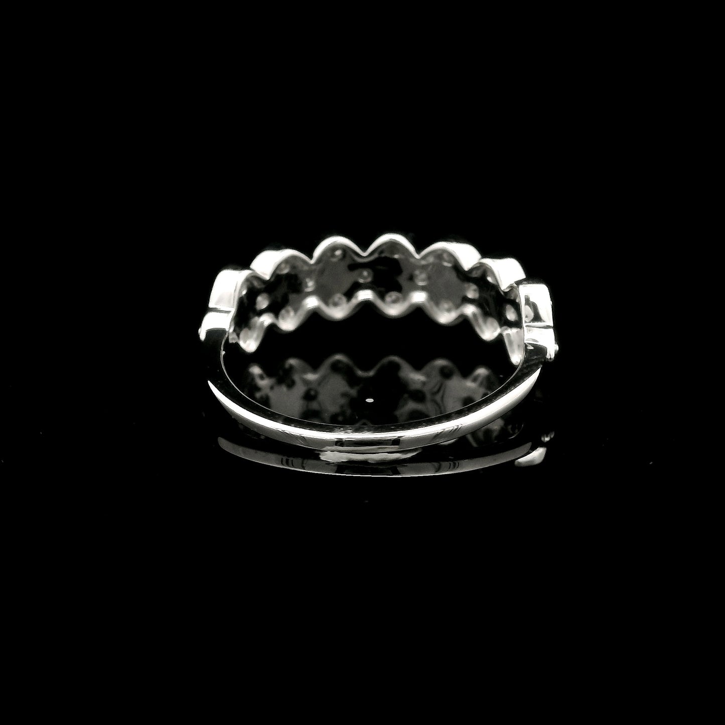 0.57 Ct Round Diamond 925 Sterling Silver Ring