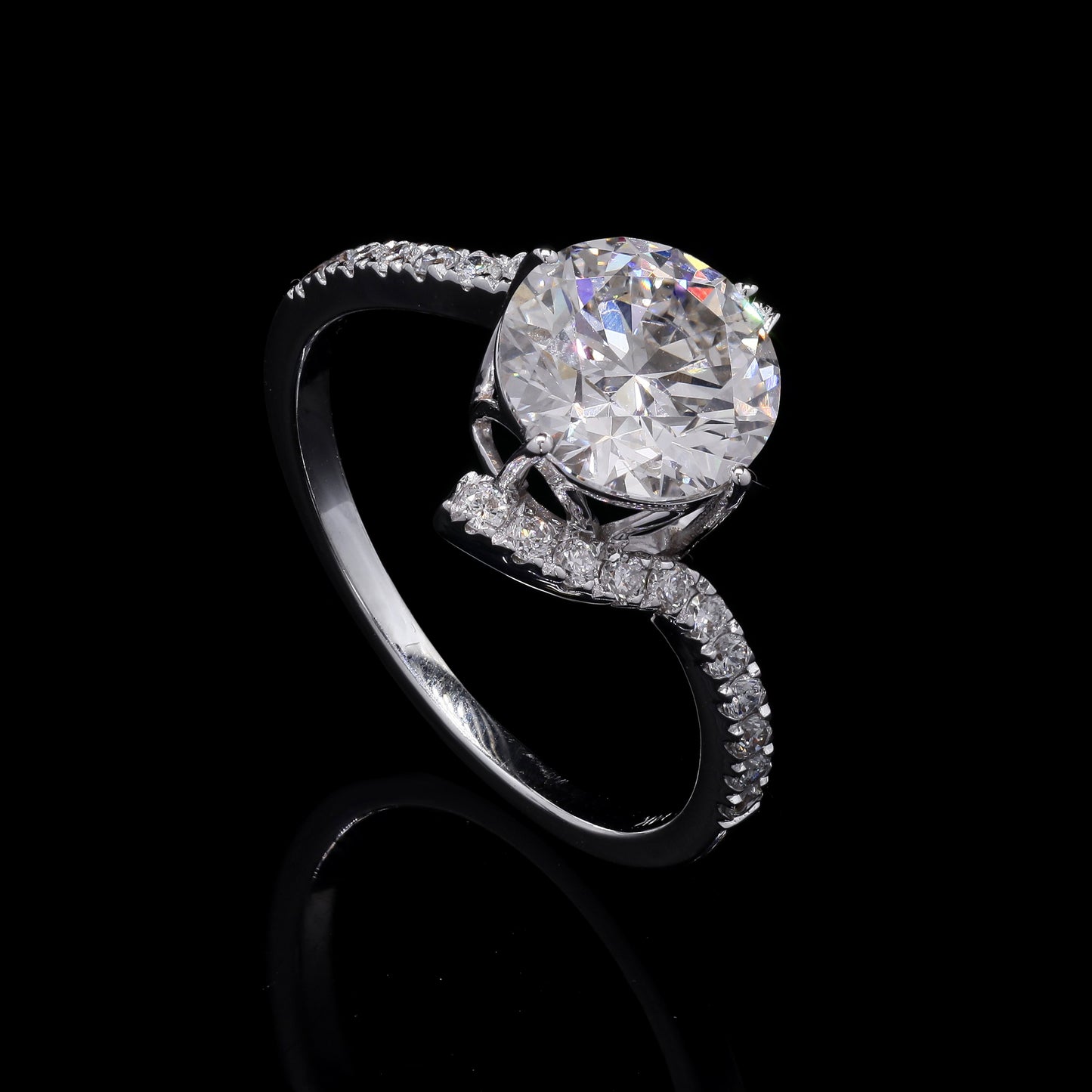 2.38 Carats Lab Grown Diamond 14K Gold Ring