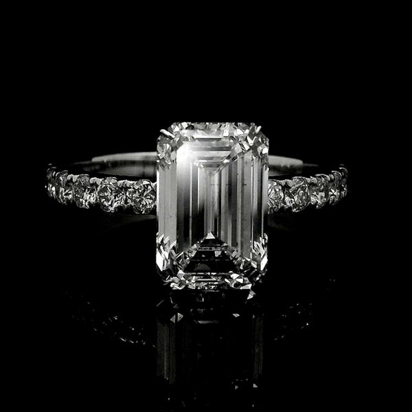 3.54 Carats Lab Grown Diamond 14K Gold Ring