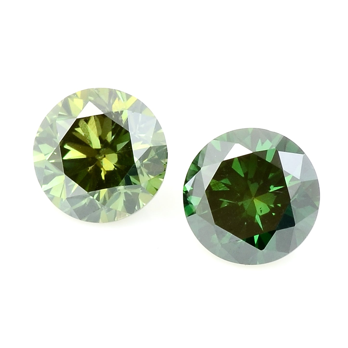 0.40 Green Diamond Round Loose Gemstone