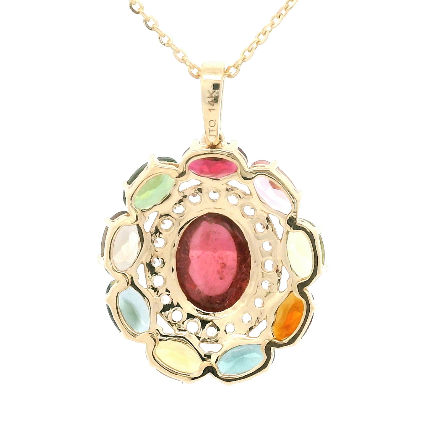 4.77 Ct Tourmaline 14K Gold Pendant