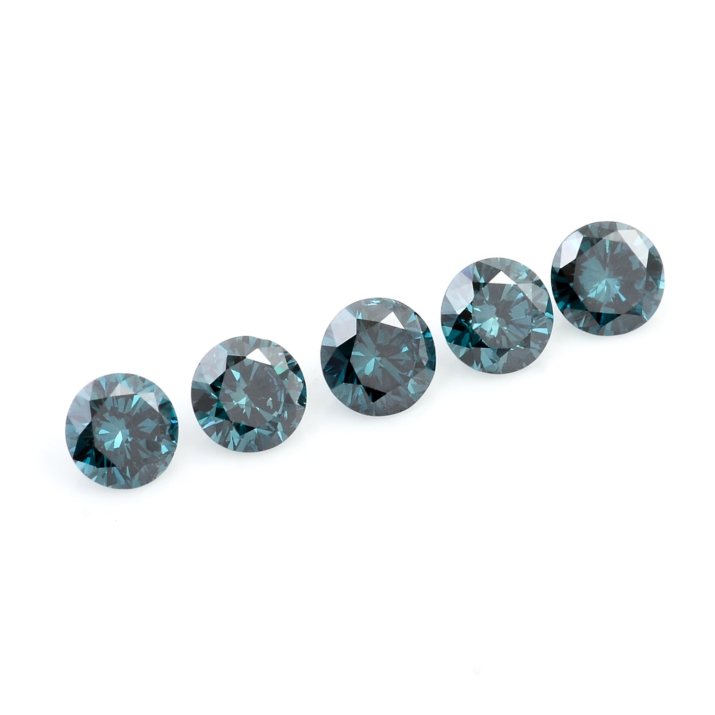 0.78 Blue Diamond Round Loose Gemstone