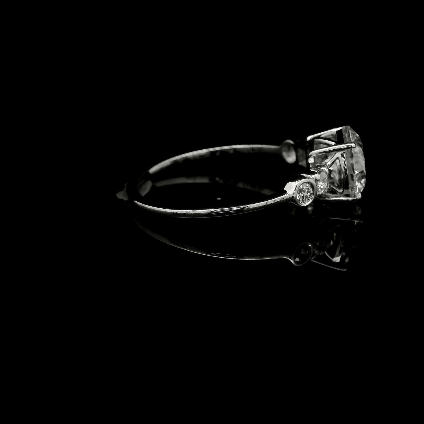 1.68 Ct Round Lab Grown Diamond 14K Gold Ring