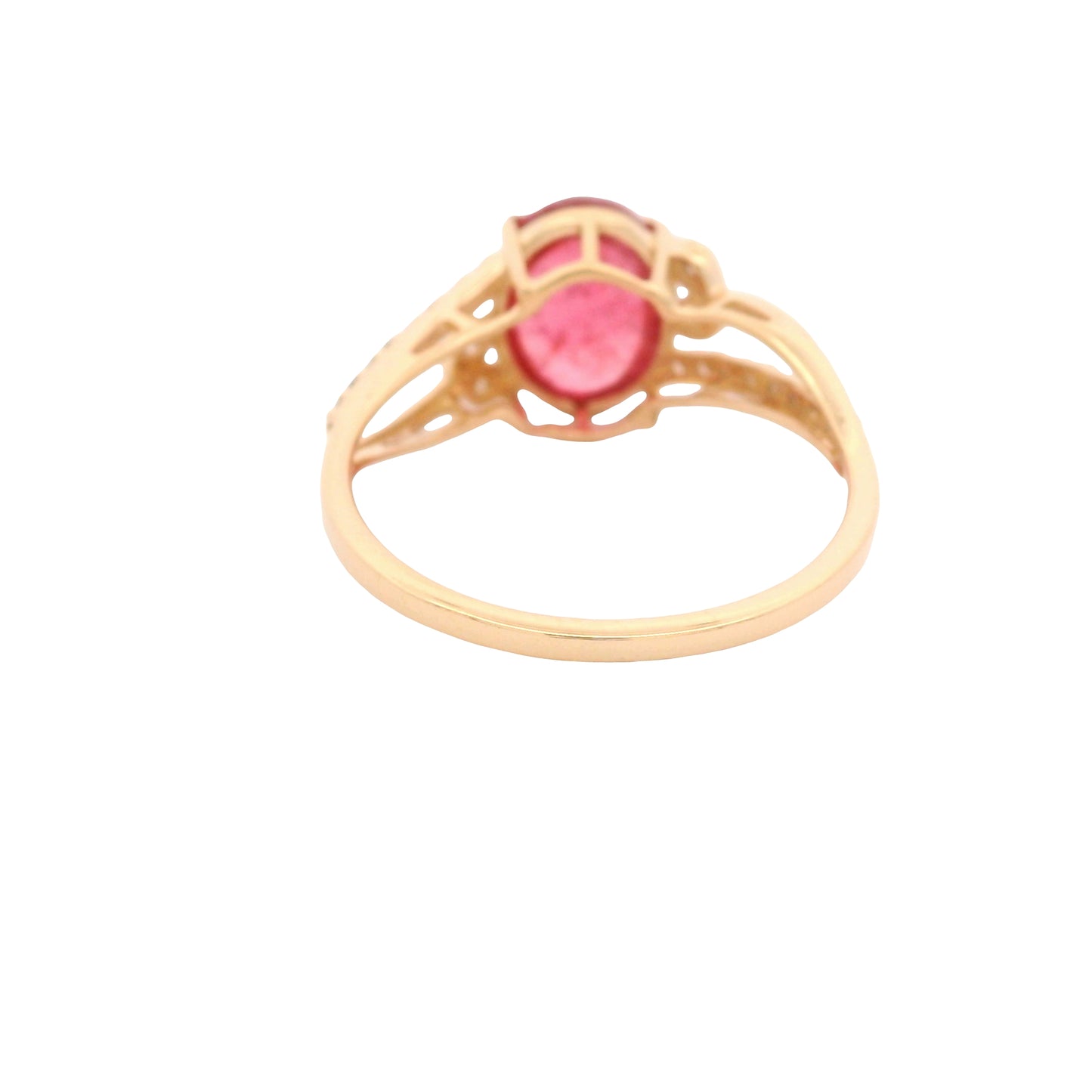 2.52 Ct Oval Tourmaline 14K Gold Ring
