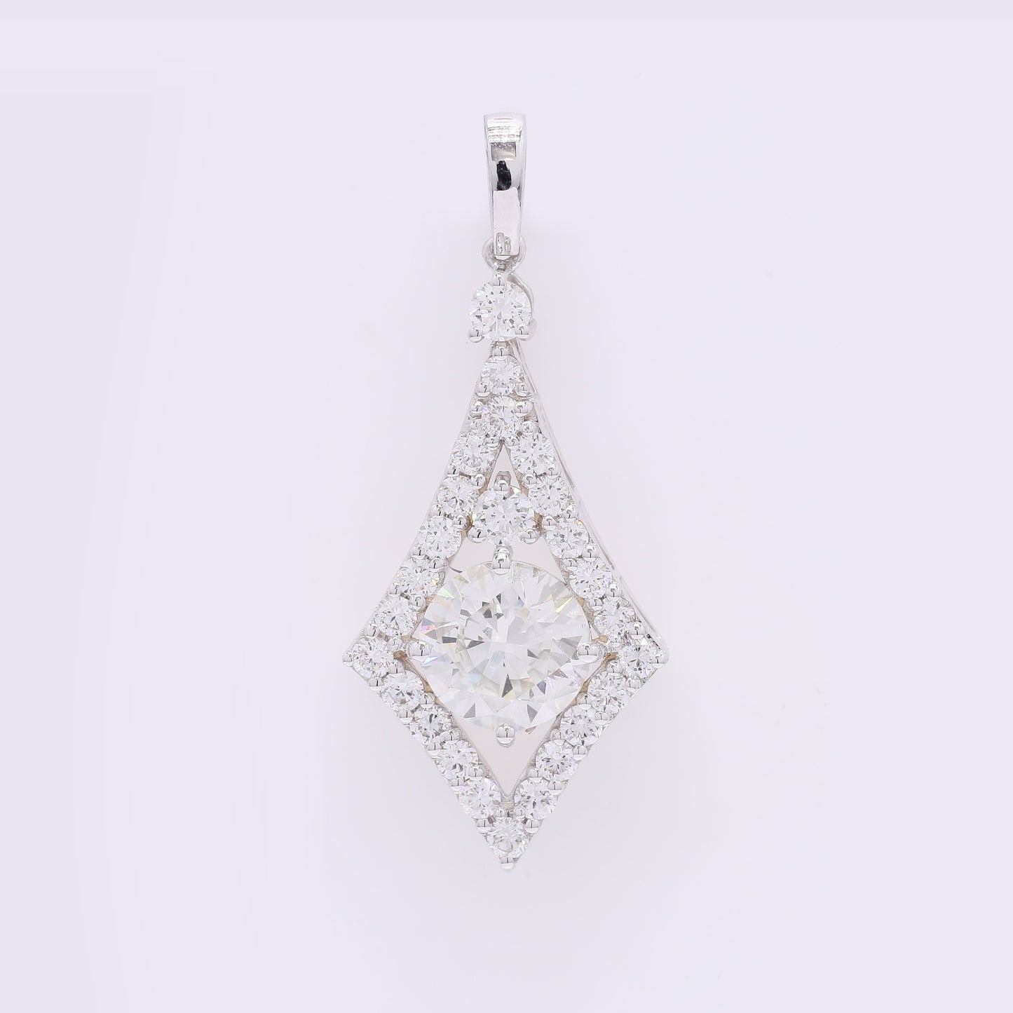2.35 Carats Lab Grown Diamond 14K Gold Pendant
