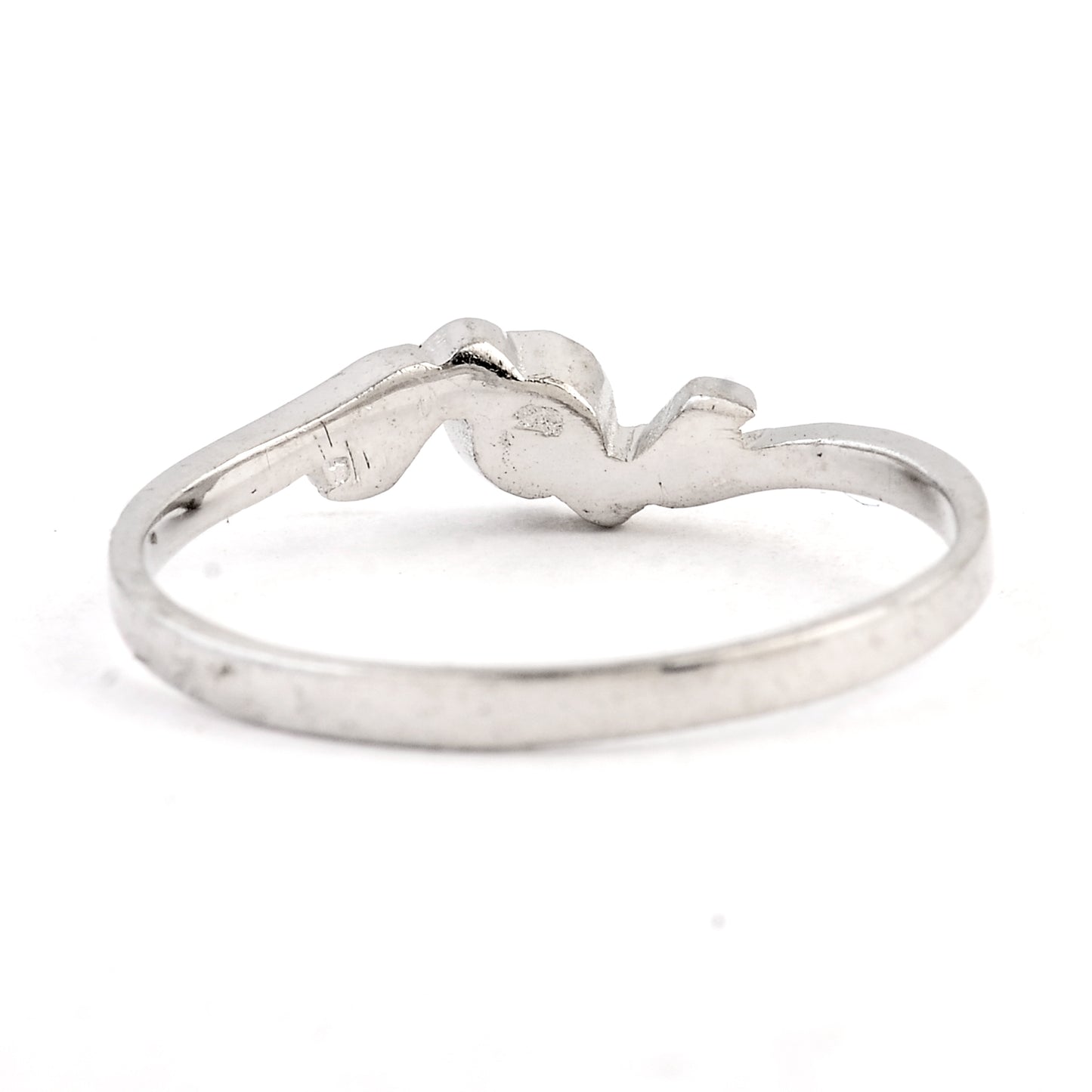 0.00 Ct Plain 925 Sterling Silver Ring