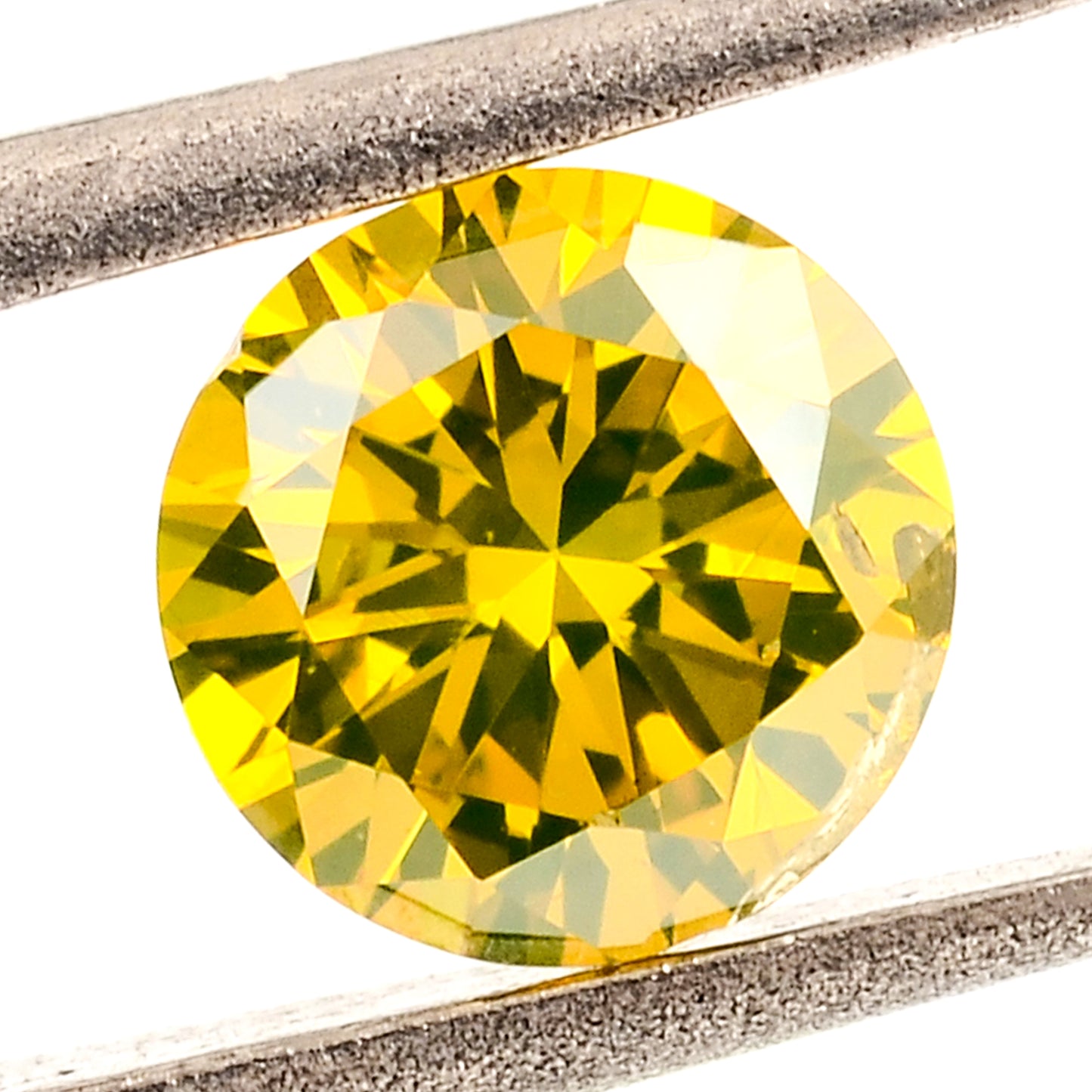 0.25 Yellow Diamond Round Loose Gemstone