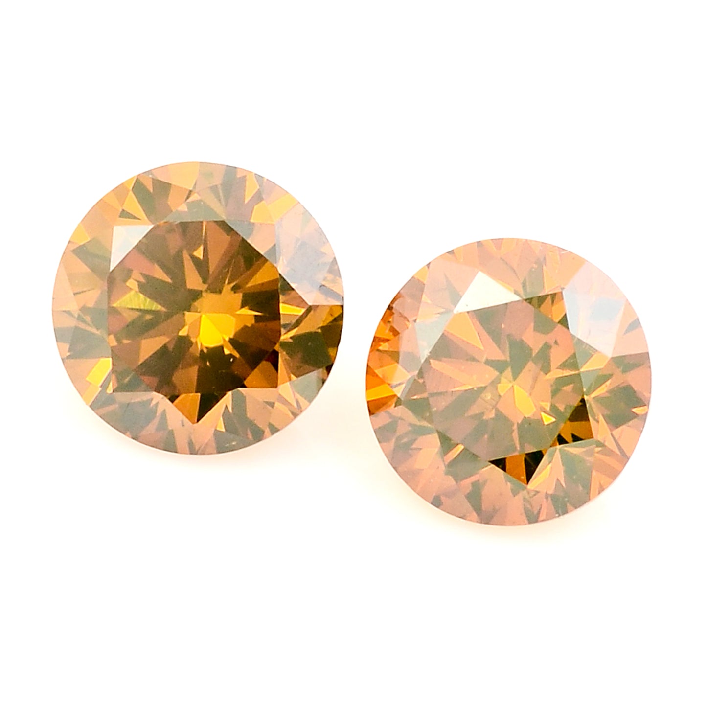 0.40 Red Diamond Round Loose Gemstone
