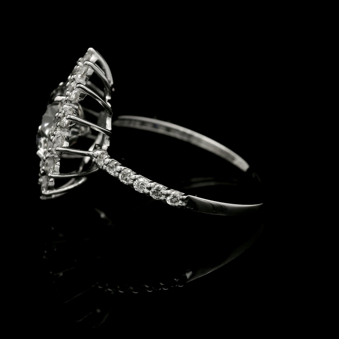 3.06 Carats Lab Grown Diamond 14K Gold Ring