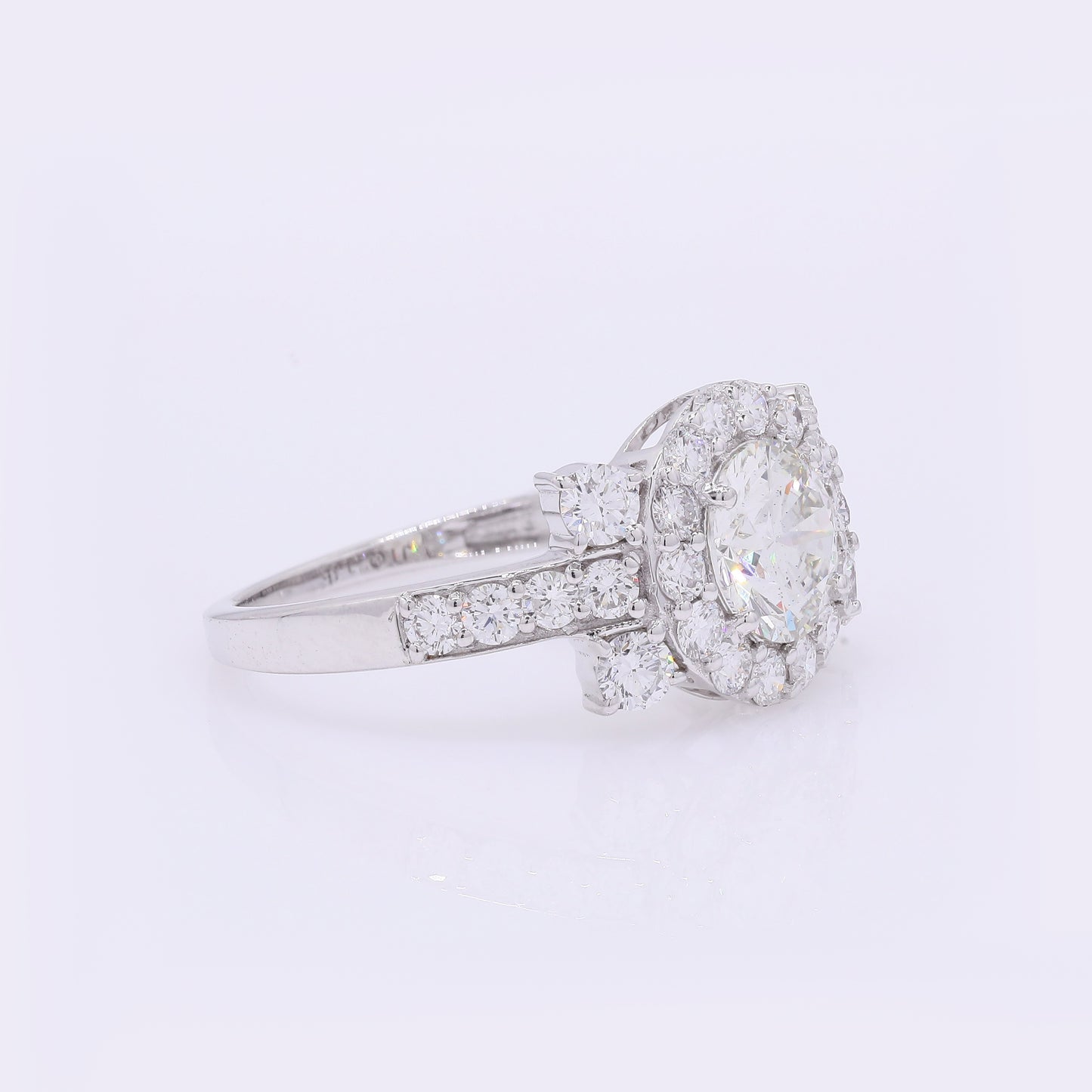 2.09 Carats Lab Grown Diamond 14K Gold Ring