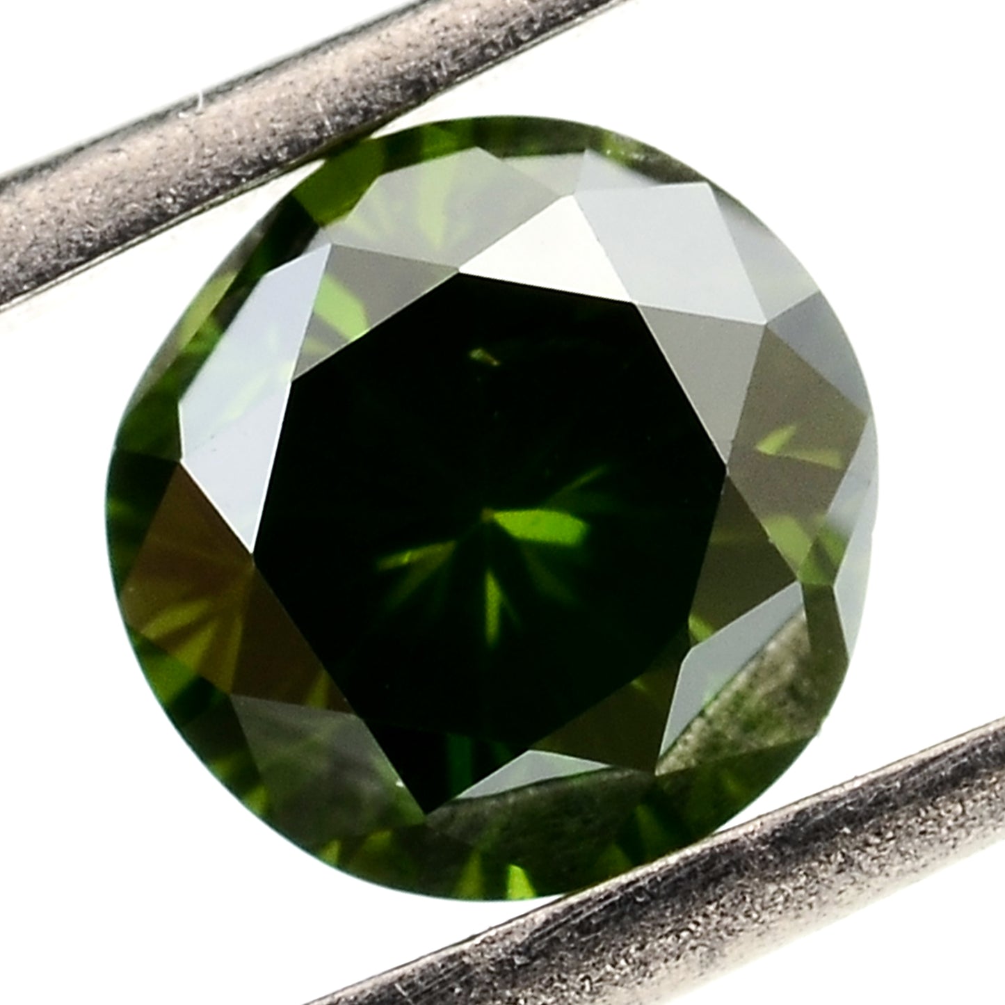 0.36 Green Diamond Round Loose Gemstone