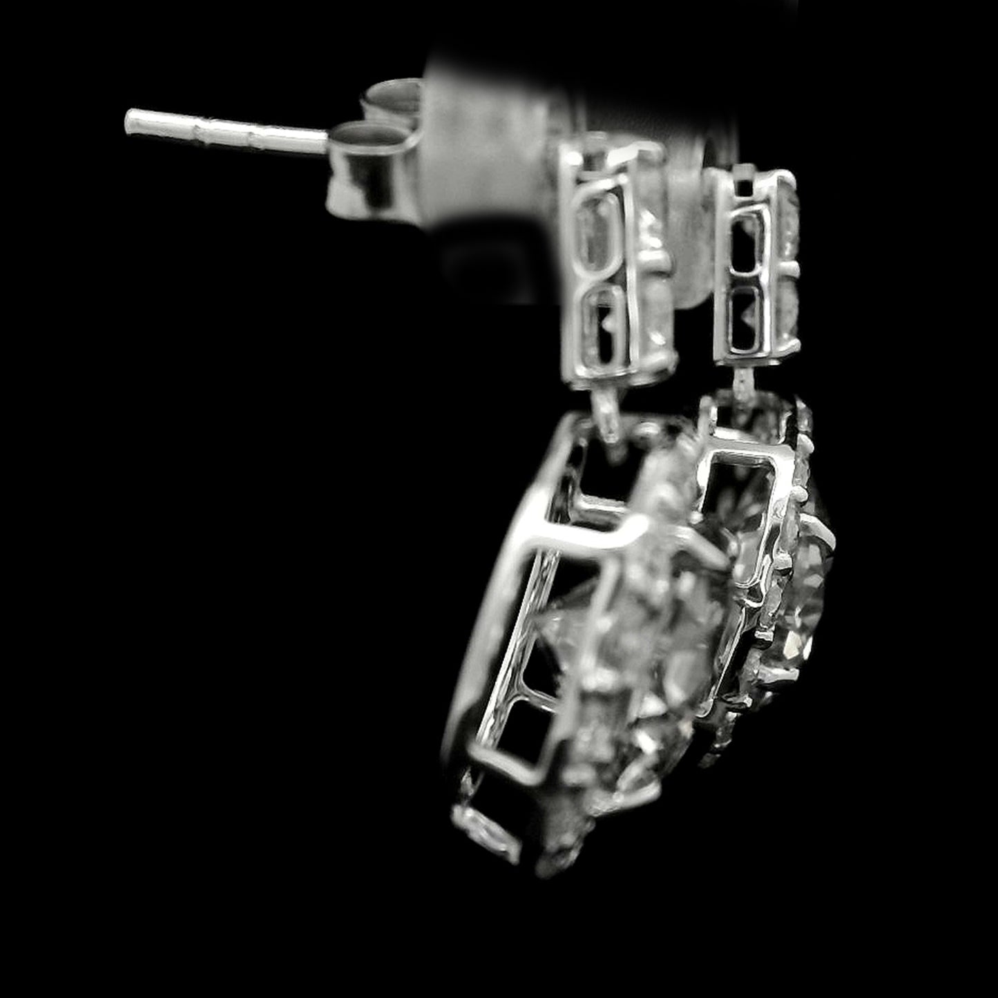 5.14 Carats Lab Grown Diamond 14K Gold Earrings
