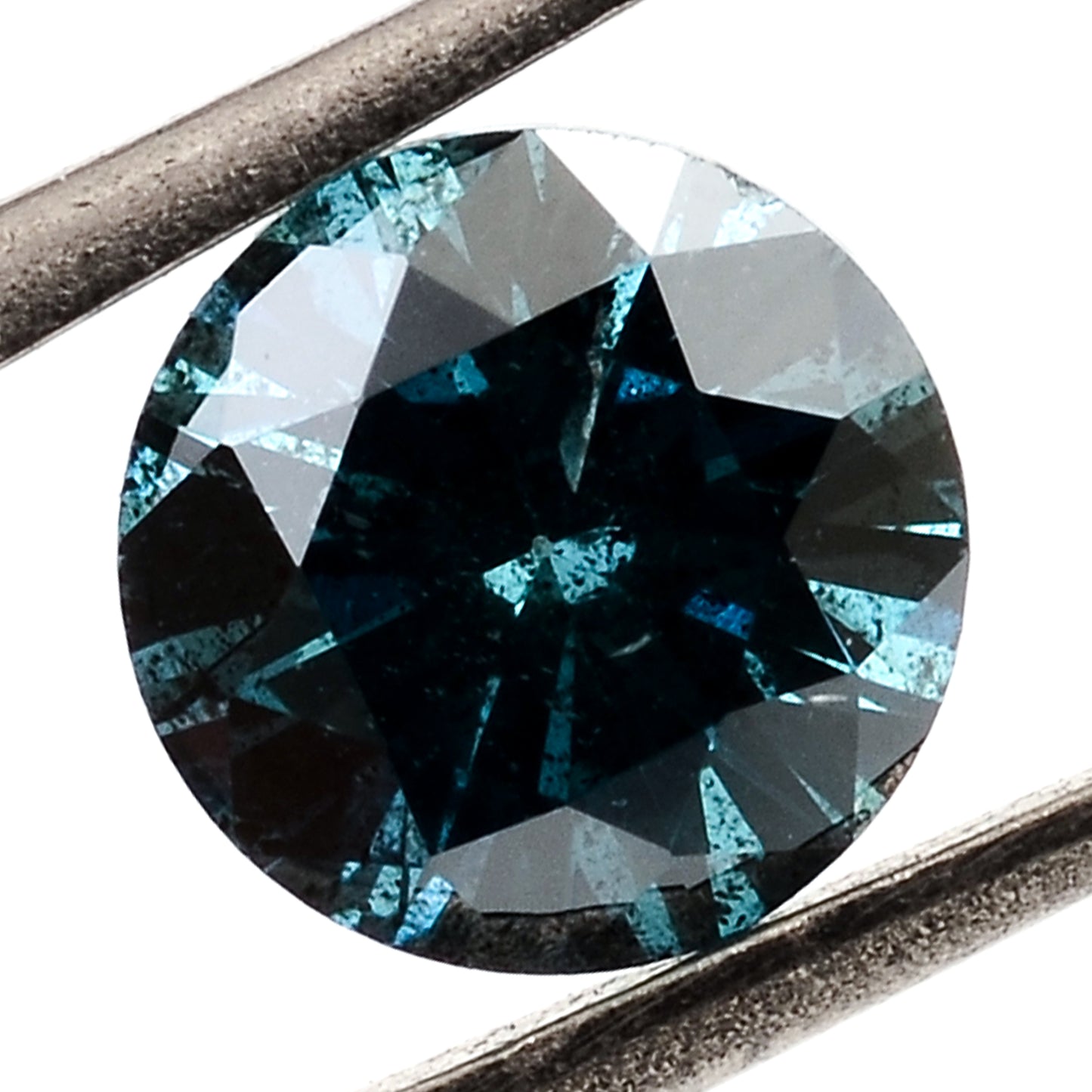 0.77 Blue Diamond Round Loose Gemstone