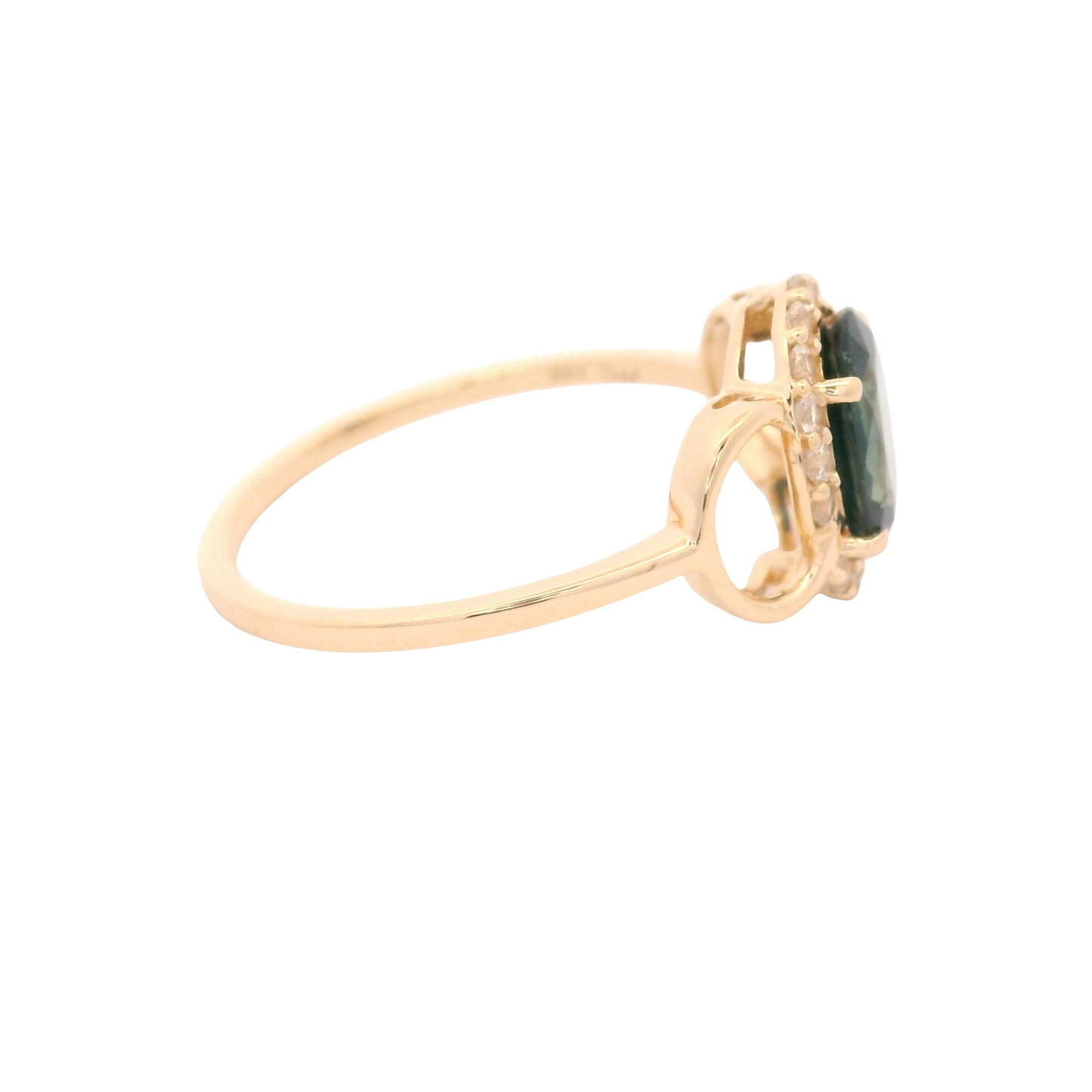 1.50 Ct Oval Sapphire 14K Gold Ring