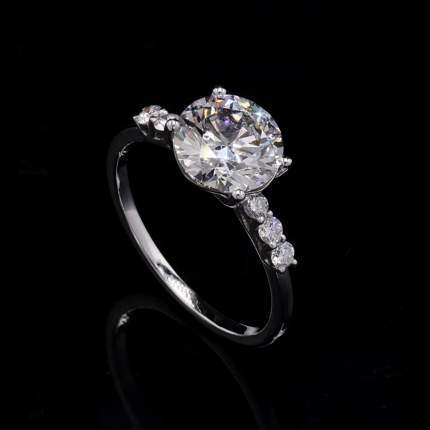 2.33 Carats Lab Grown Diamond 14K Gold Ring