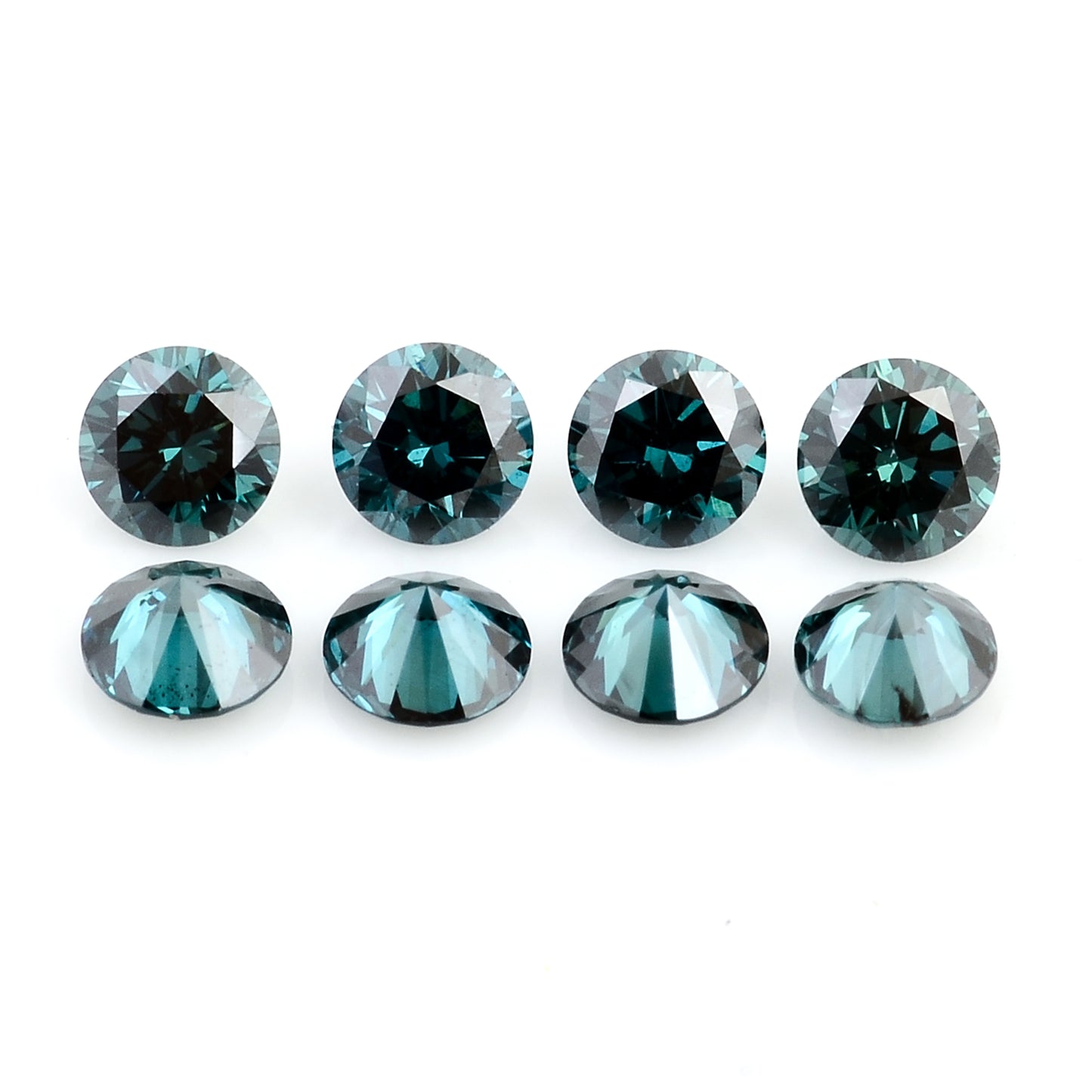 0.71 Blue Diamond Round Loose Gemstone