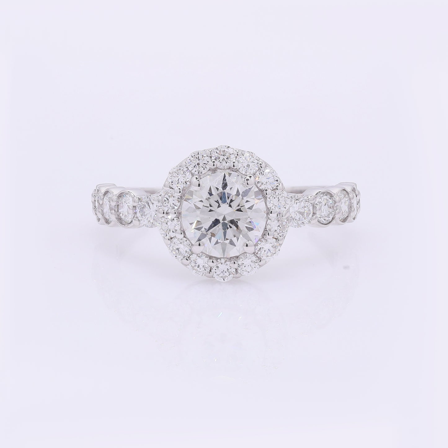 1.90 Carats Lab Grown Diamond 14K Gold Ring