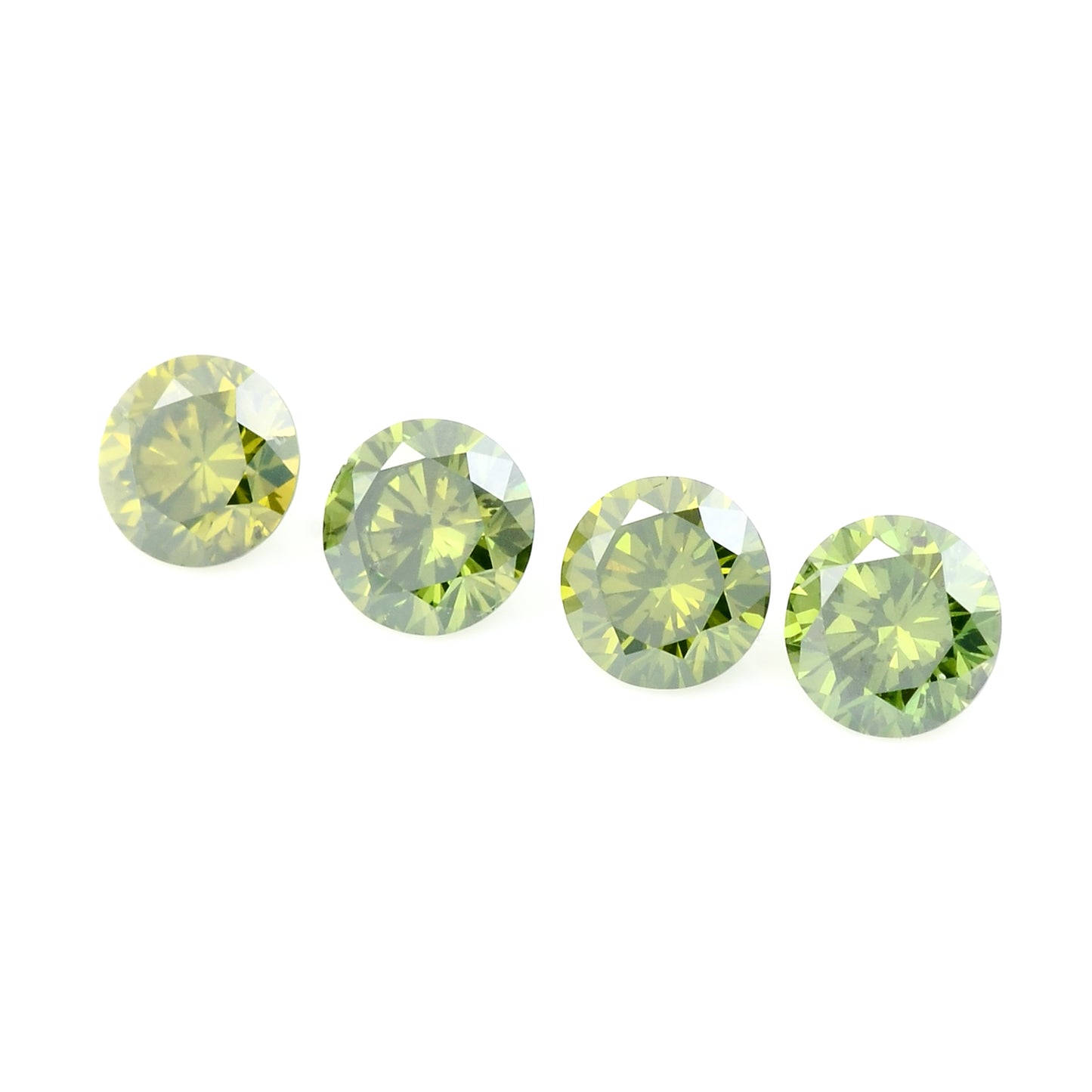 0.66 Green Diamond Round Loose Gemstone