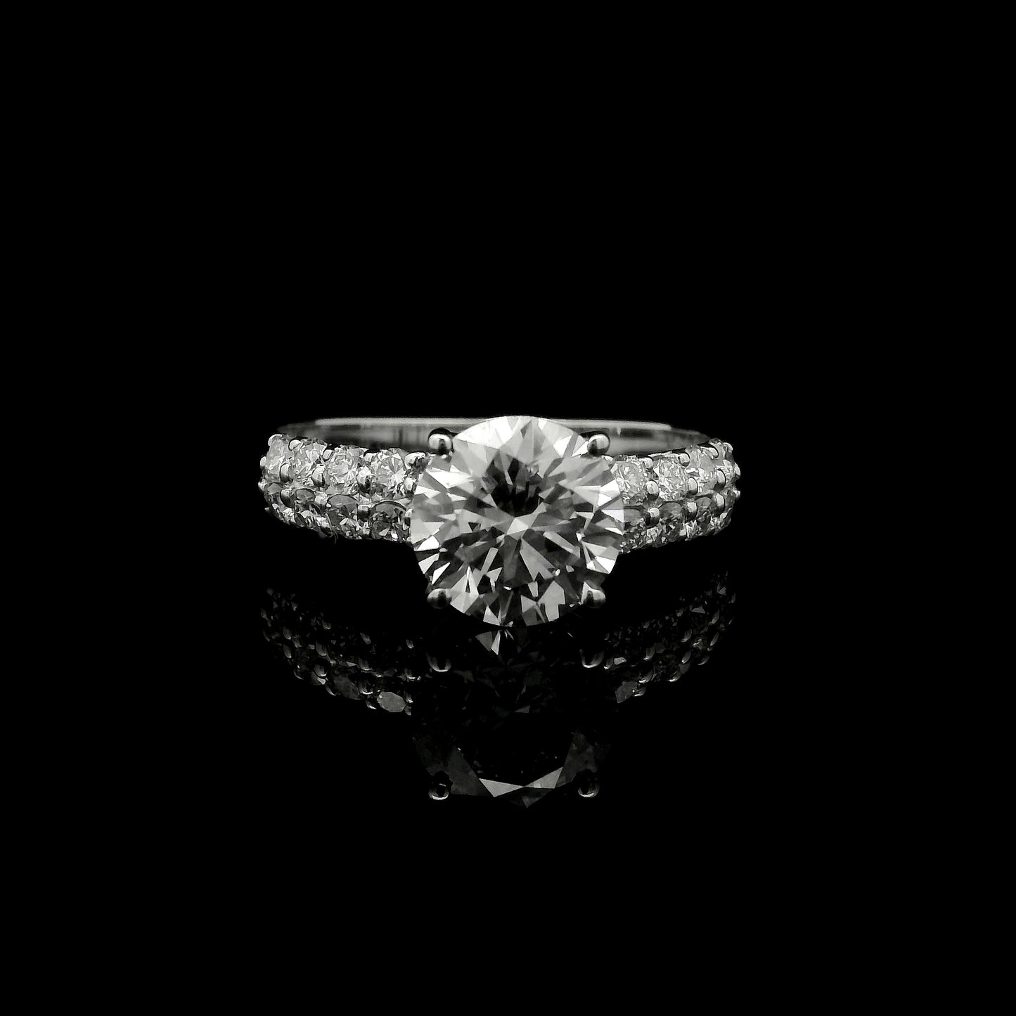 2.44 Carats Lab Grown Diamond 14K Gold Ring
