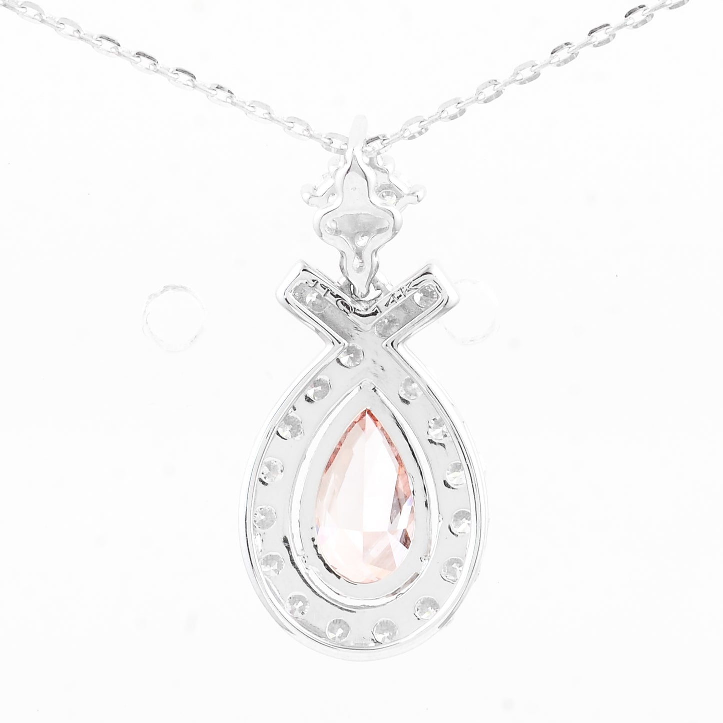 1.56 Carats Pink Lab Grown Diamond 14K Gold Pendant