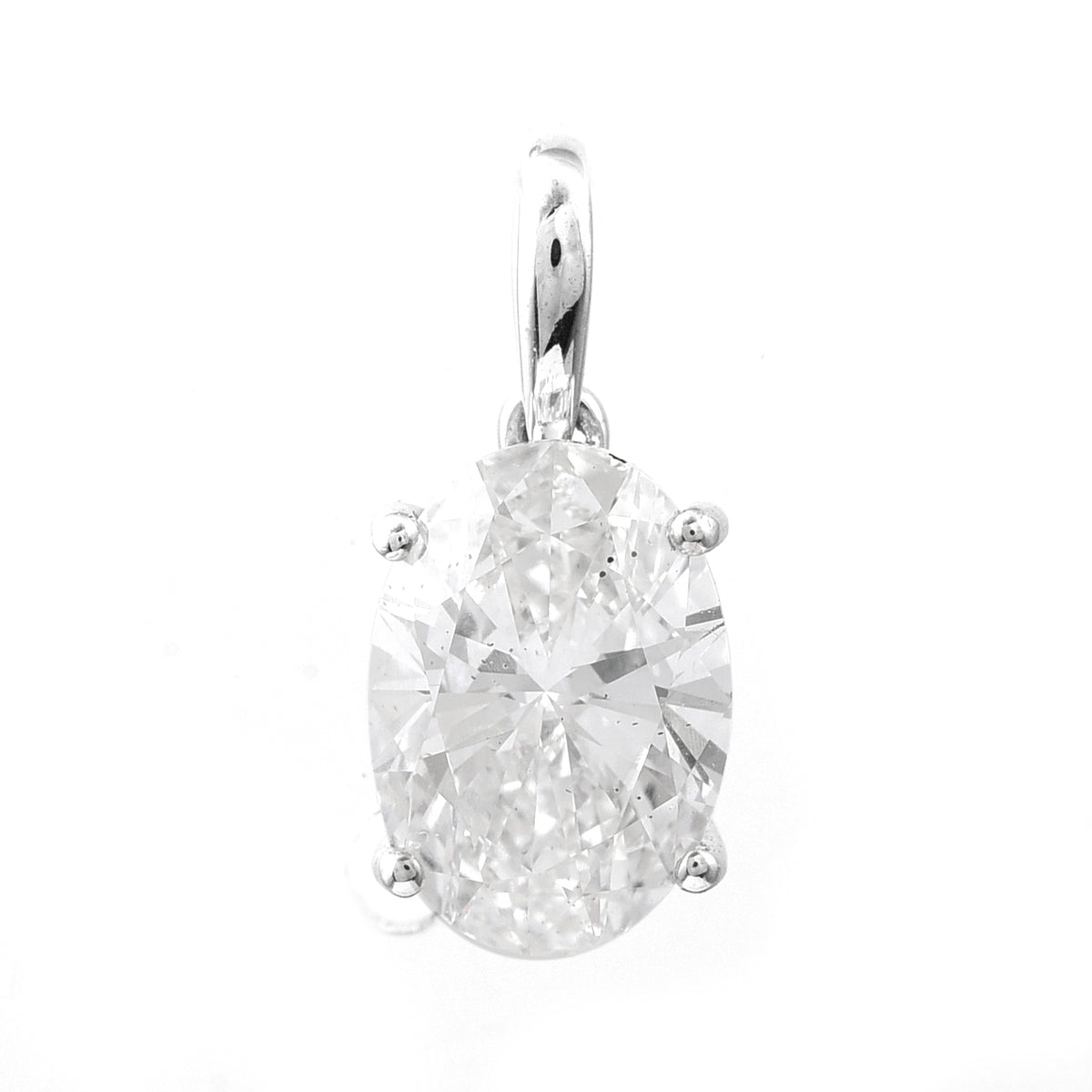 2.02 Carats Lab Grown Diamond 14K Gold Pendant