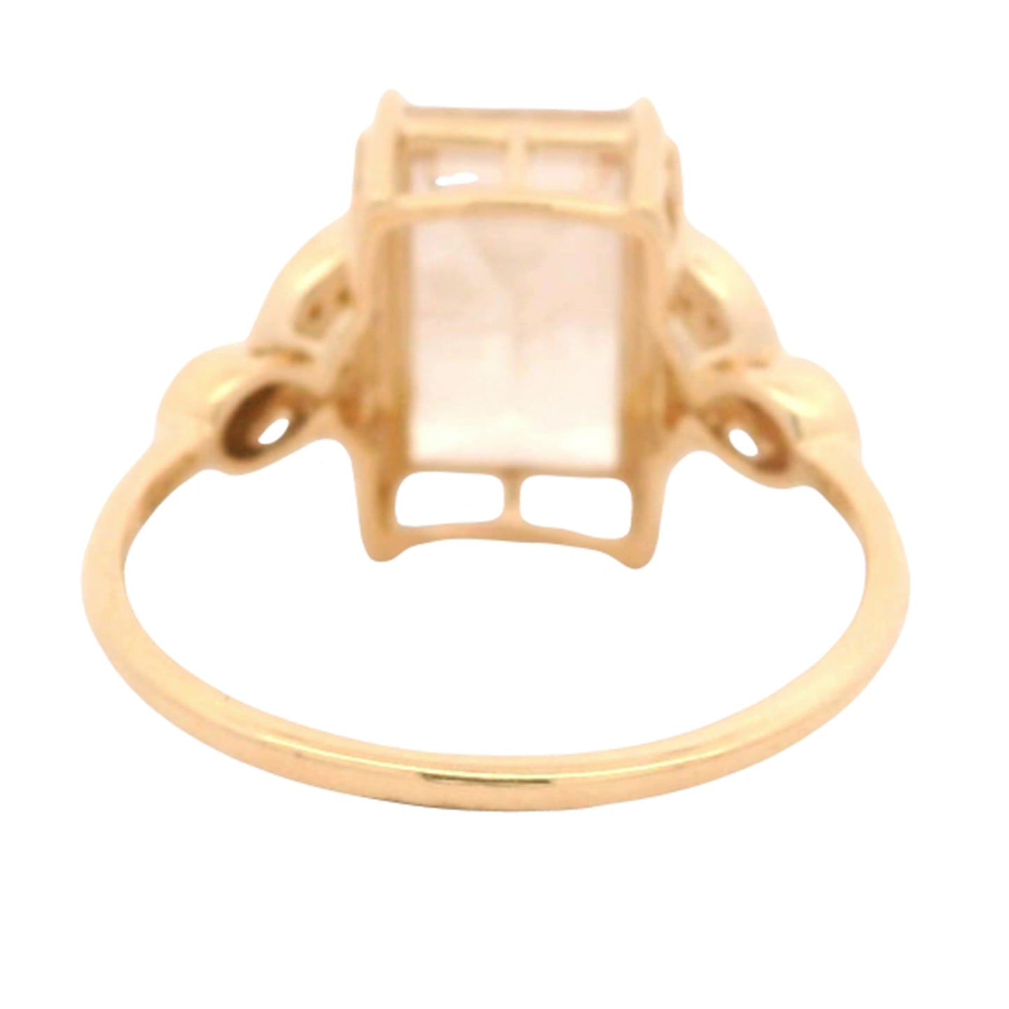 2.85 Ct Baguette Oregon Sunstone 14K Gold Ring
