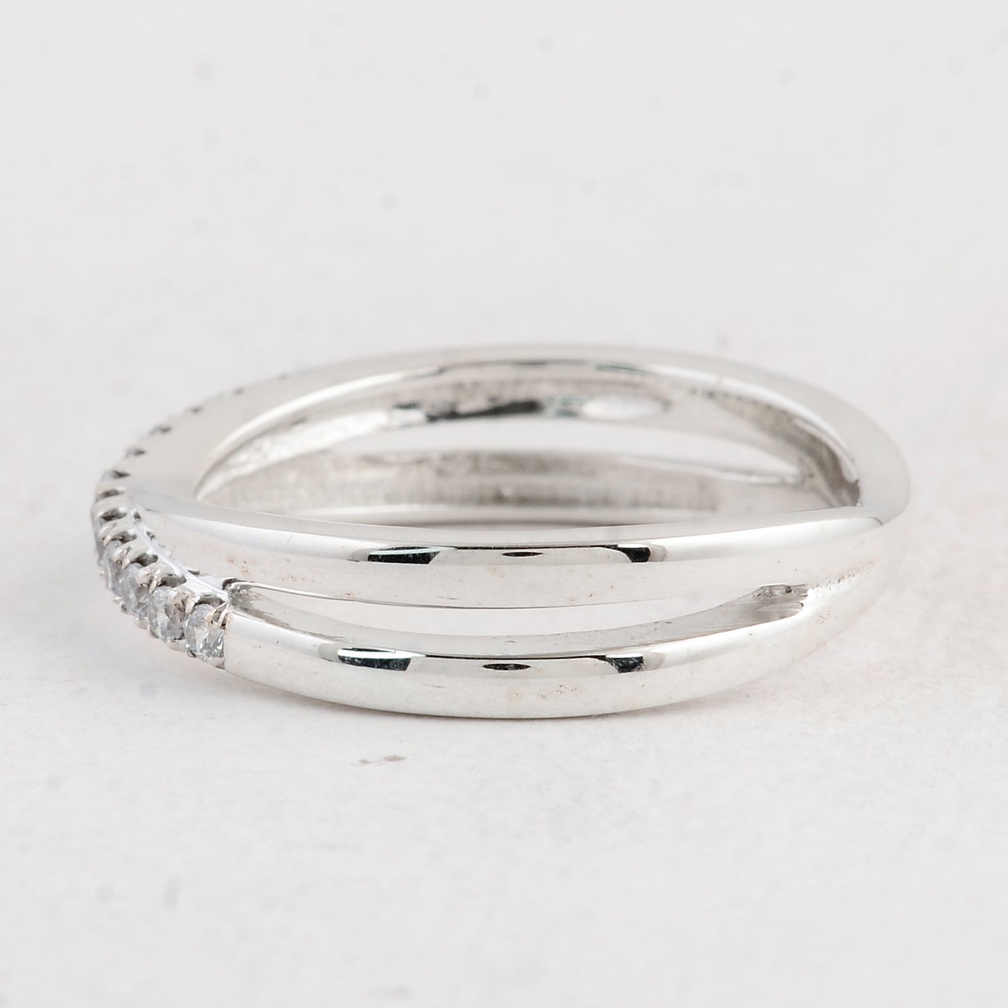0.41 Ct Round Cubic Zirconia 925 Sterling Silver Ring
