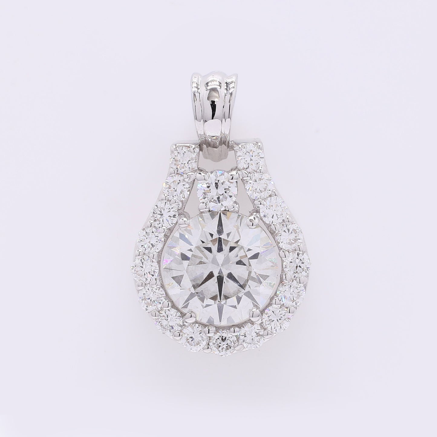 2.36 Carats Lab Grown Diamond 14K Gold Pendant