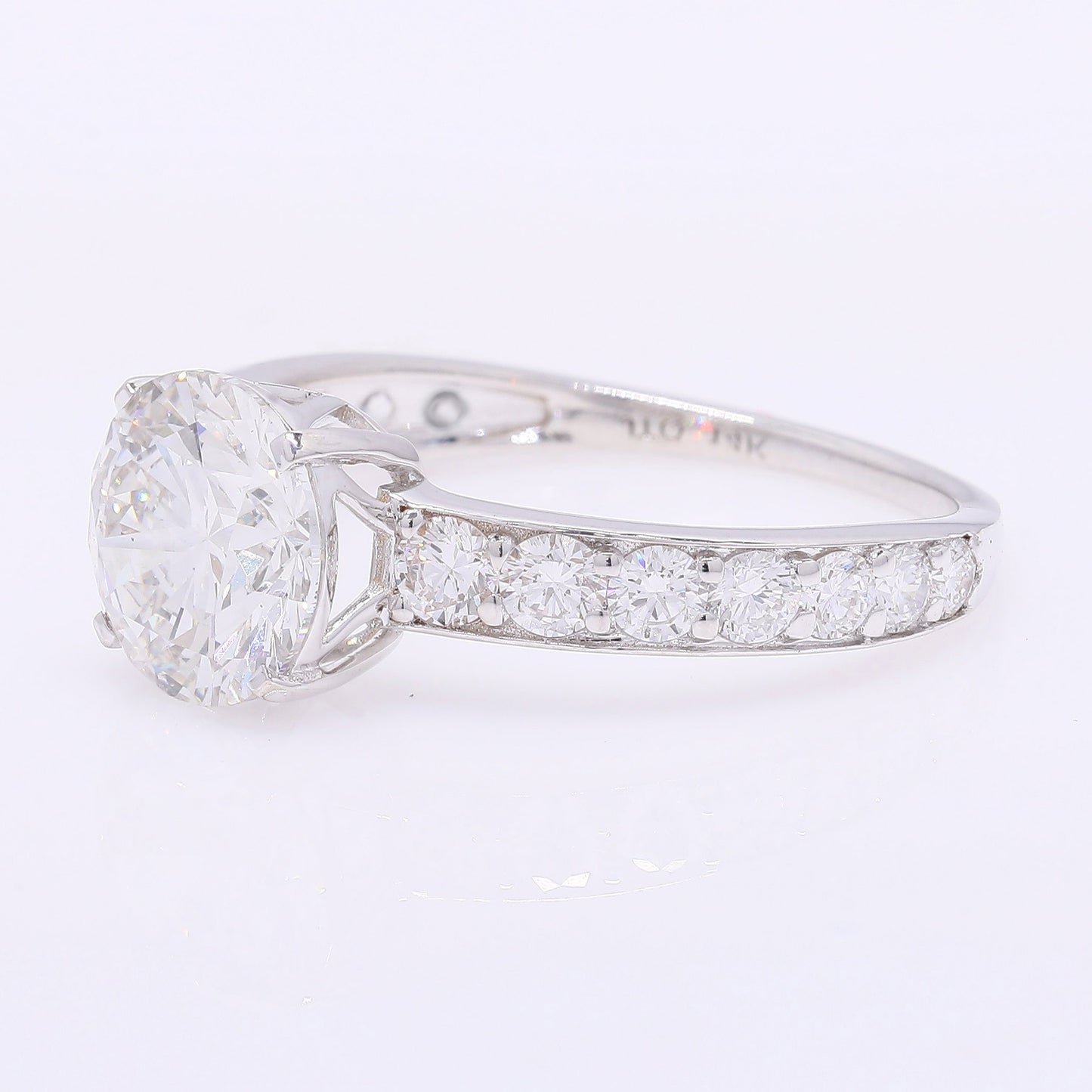 3.00 Carats Lab Grown Diamond 14K Gold Ring
