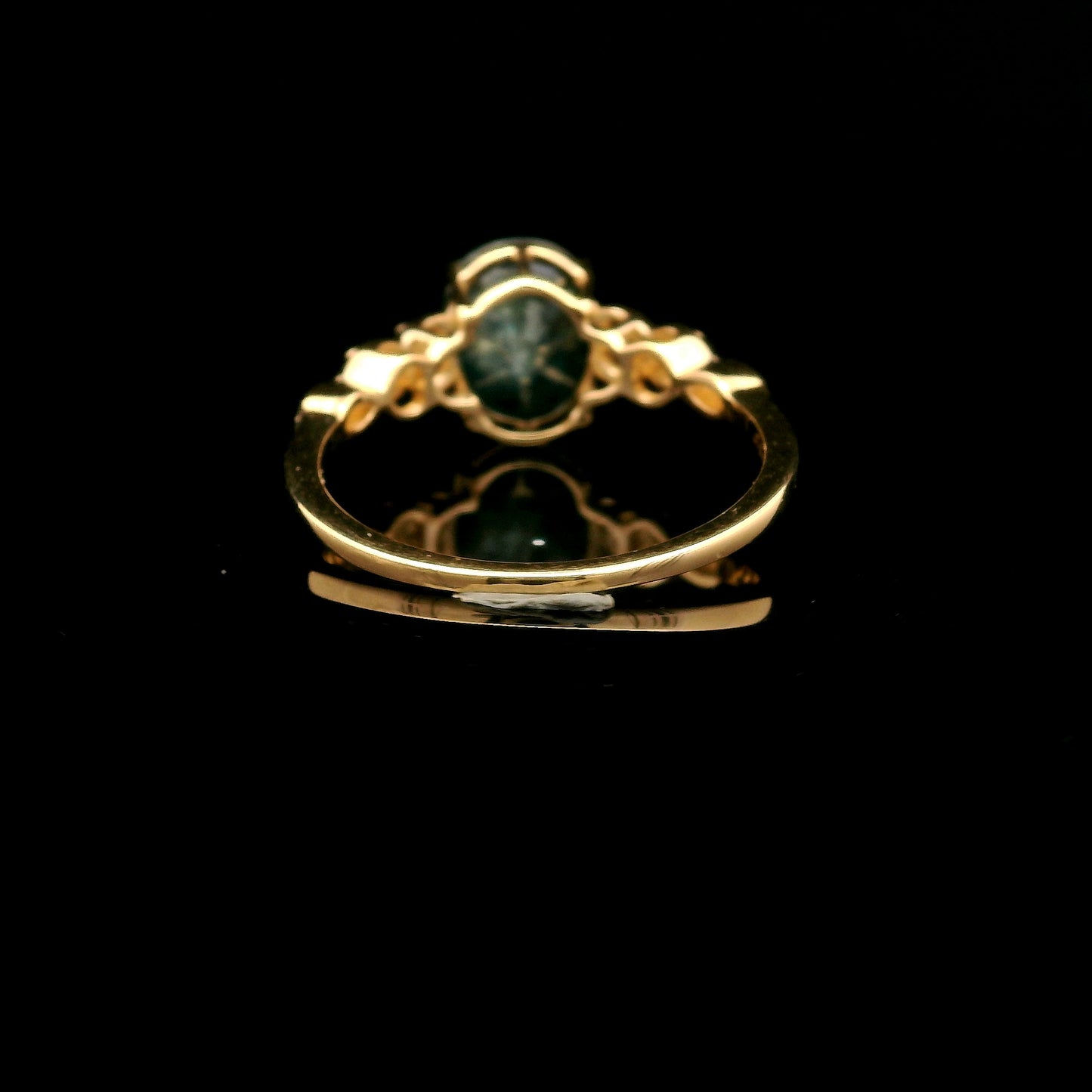 2.26 Ct Oval Mixed Cut Natural Corundum Sapphire 14K Gold Ring