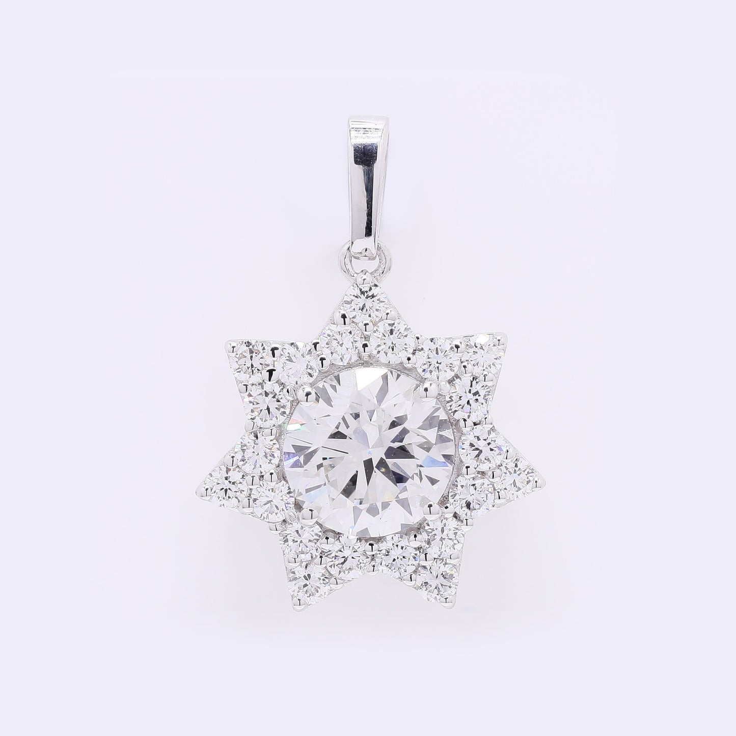 2.14 Carats Lab Grown Diamond 14K Gold Pendant