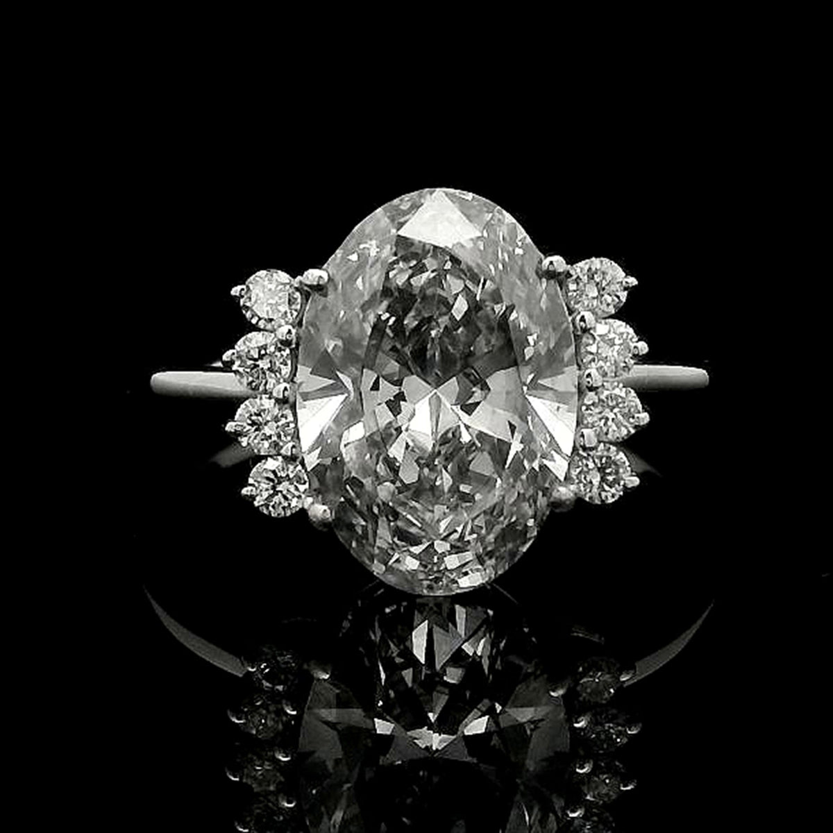 3.24 Carats Lab Grown Diamond 14K Gold Ring