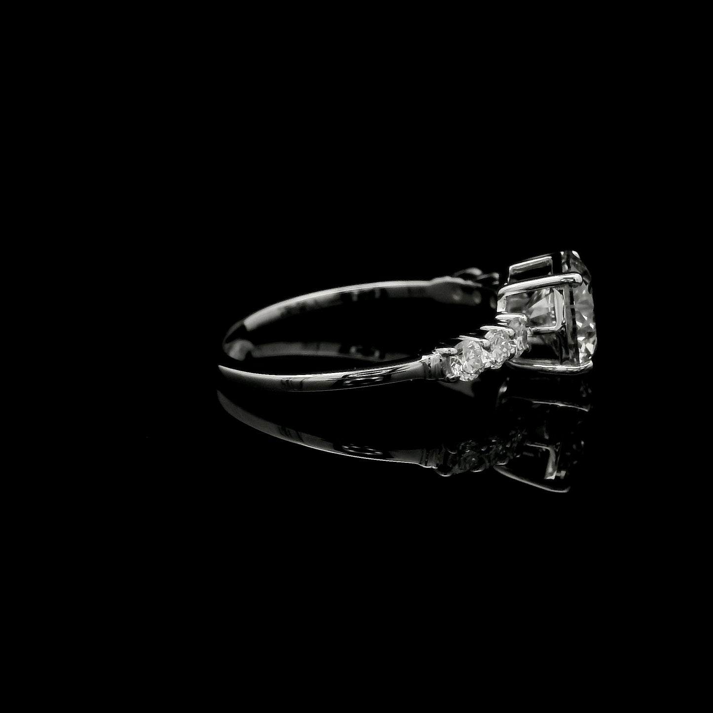 2.01 Carats Lab Grown Diamond 14K Gold Ring