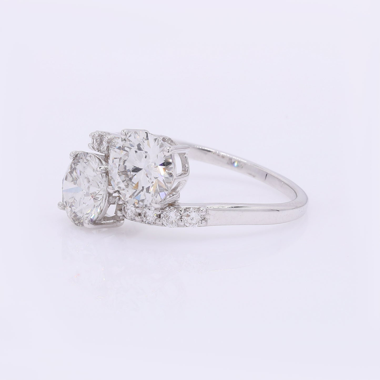 2.29 Carats Lab Grown Diamond 14K Gold Ring