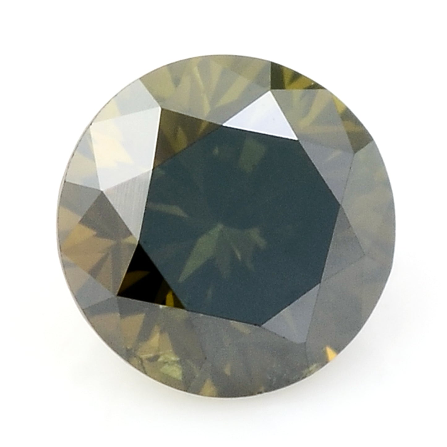 0.28 Green Diamond Round Loose Gemstone