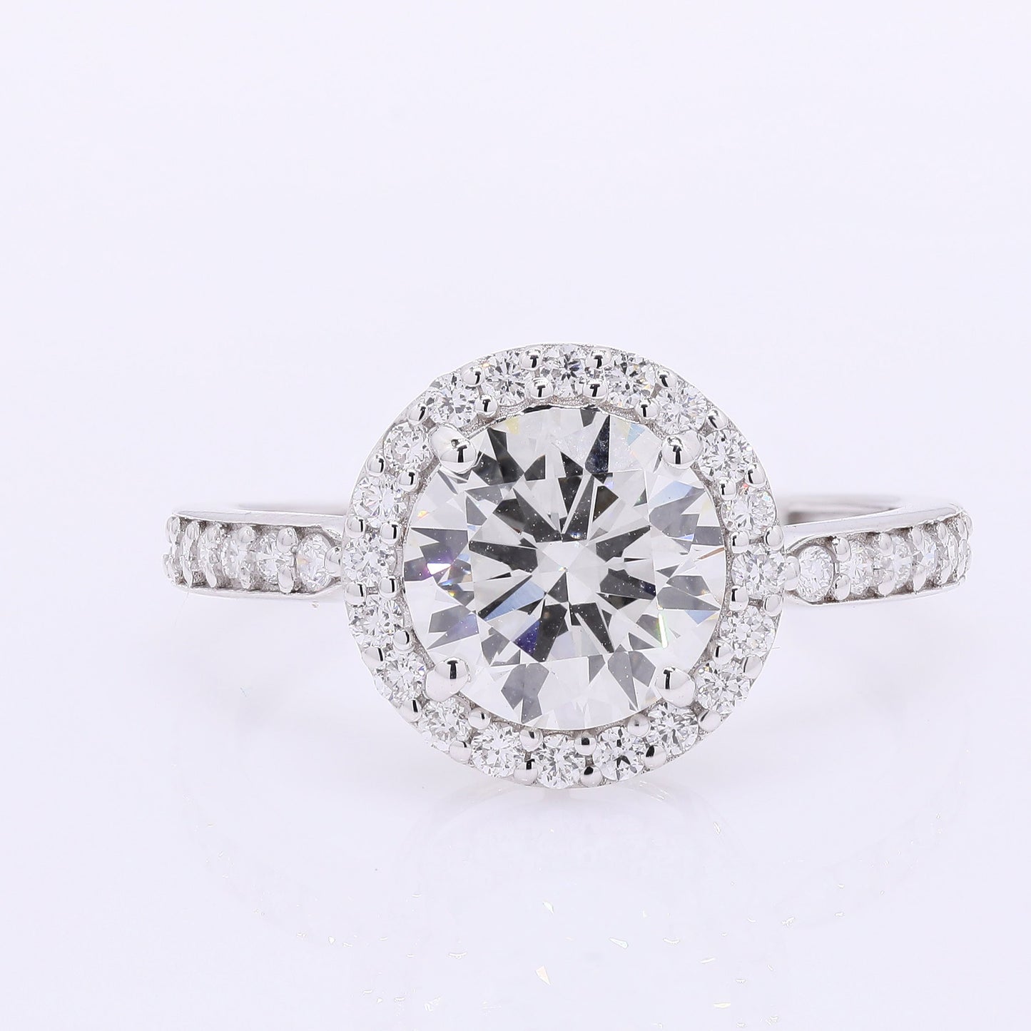 2.49 Carats Lab Grown Diamond 14K Gold Ring