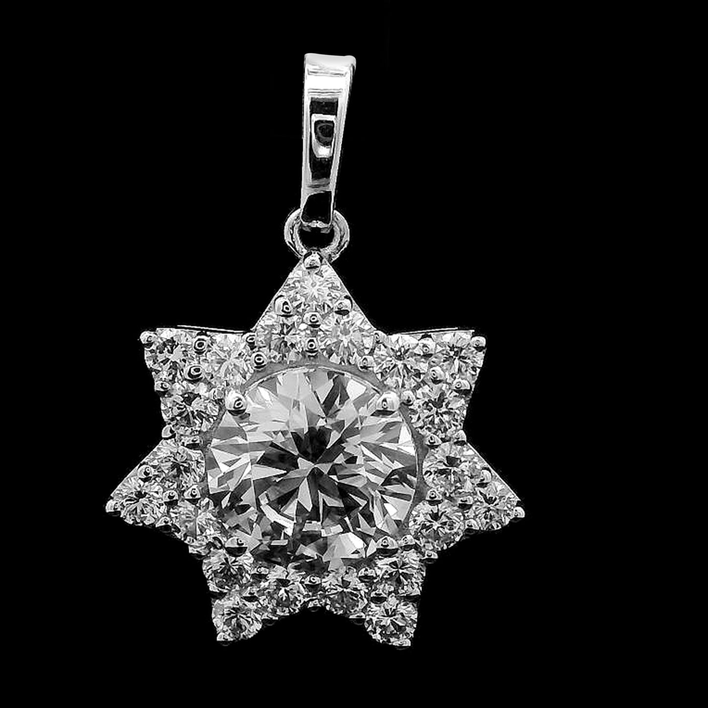 2.14 Carats Lab Grown Diamond 14K Gold Pendant